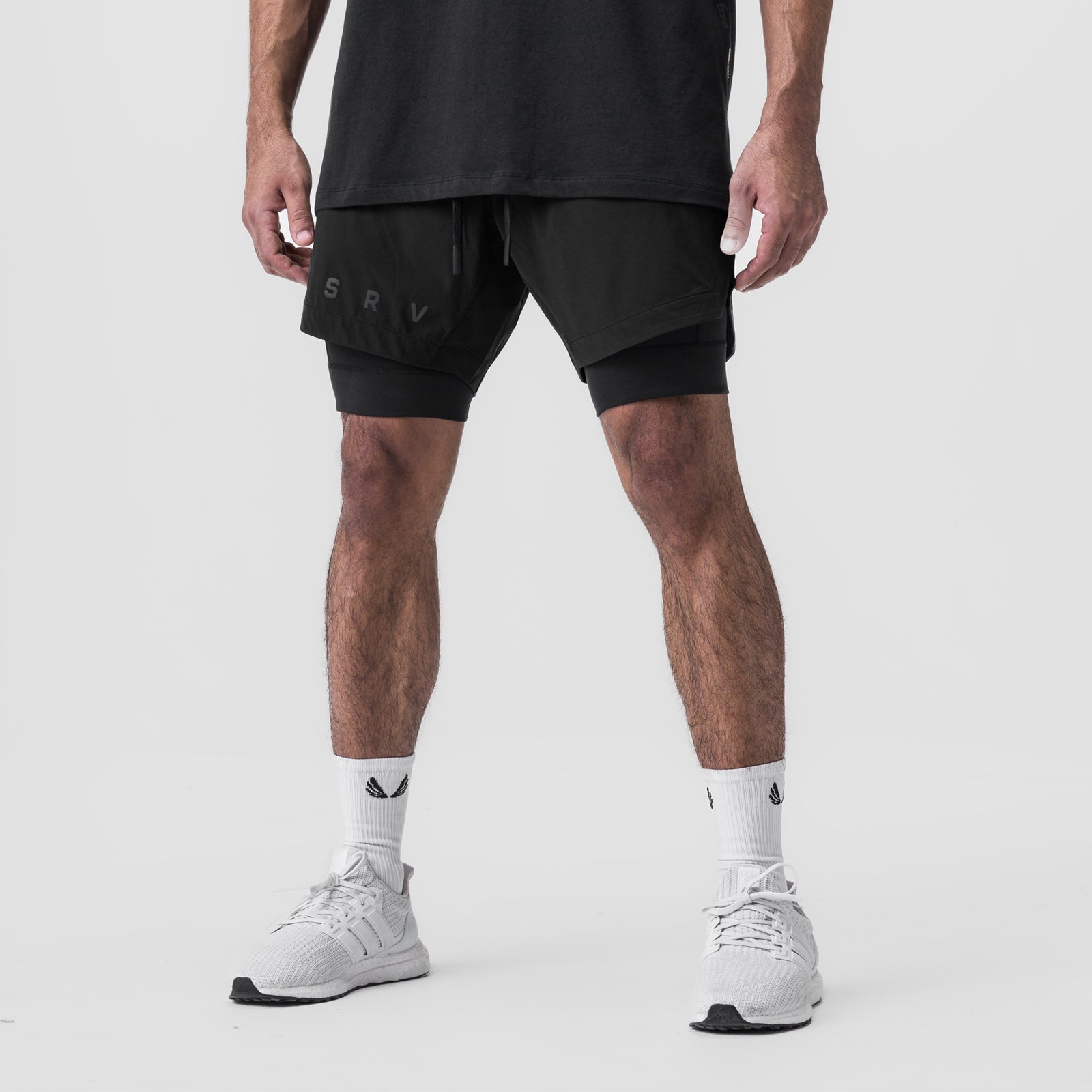 0866. Tetra-Lite® 7" Liner Short Black "ASRV"/Black | ASRV sale