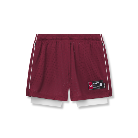0991. Ion-Mesh 5" Liner Short Crimson | ASRV on sale