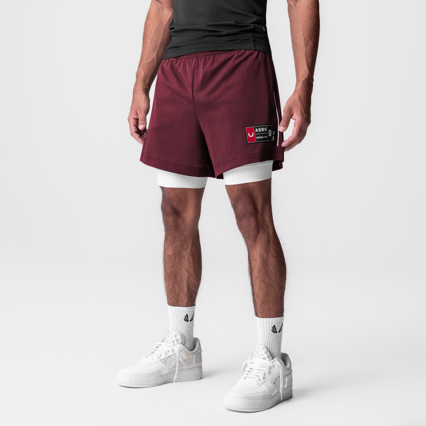 0991. Ion-Mesh 5" Liner Short Crimson | ASRV on sale