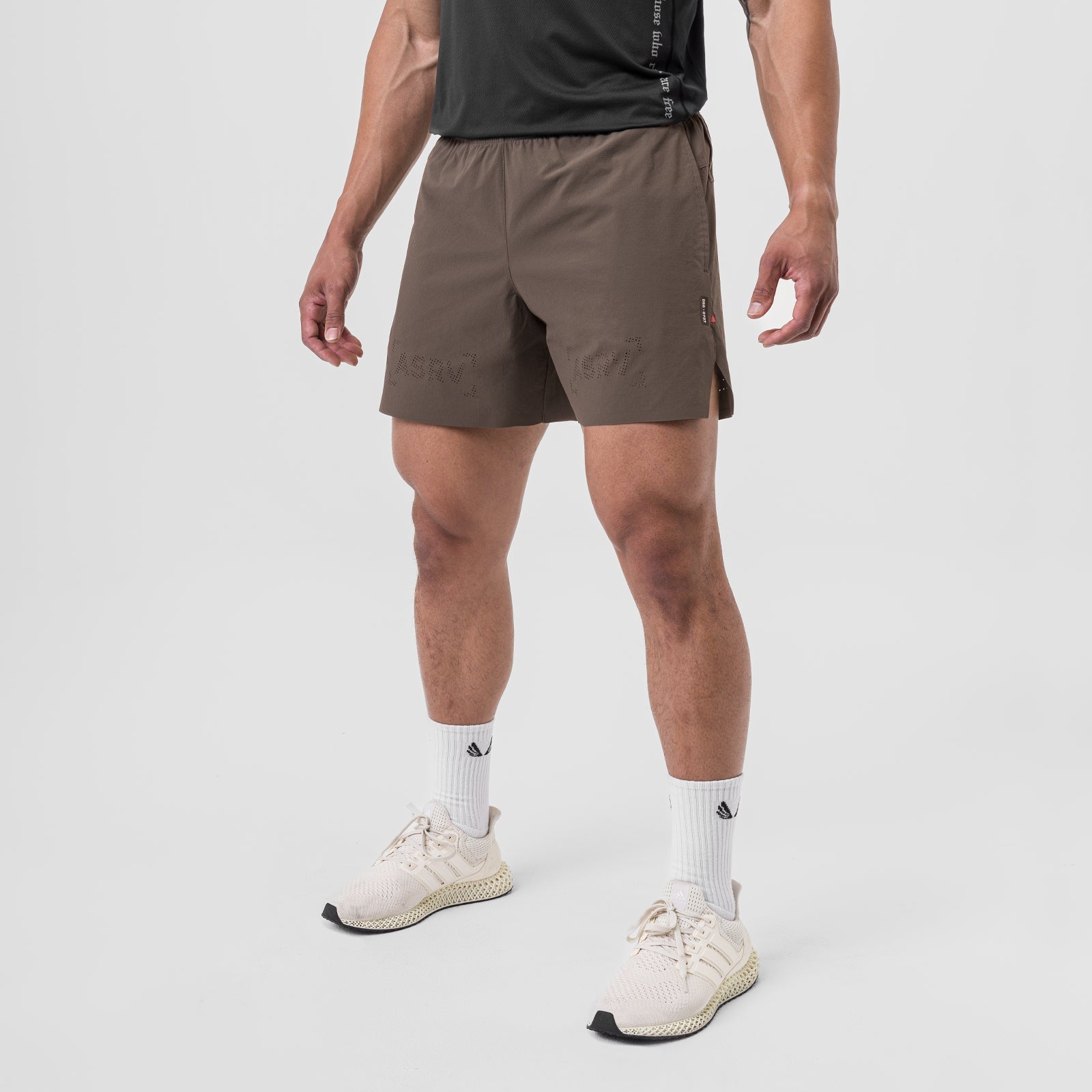 0737. Ripstop 6" Perforated Short Deep Taupe | ASRV Online