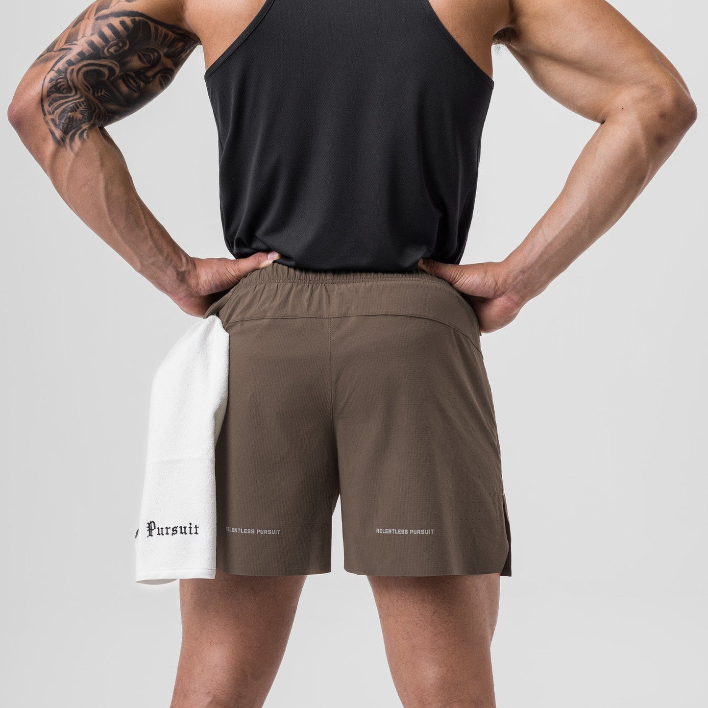 0737. Ripstop 6" Perforated Short Deep Taupe | ASRV Online