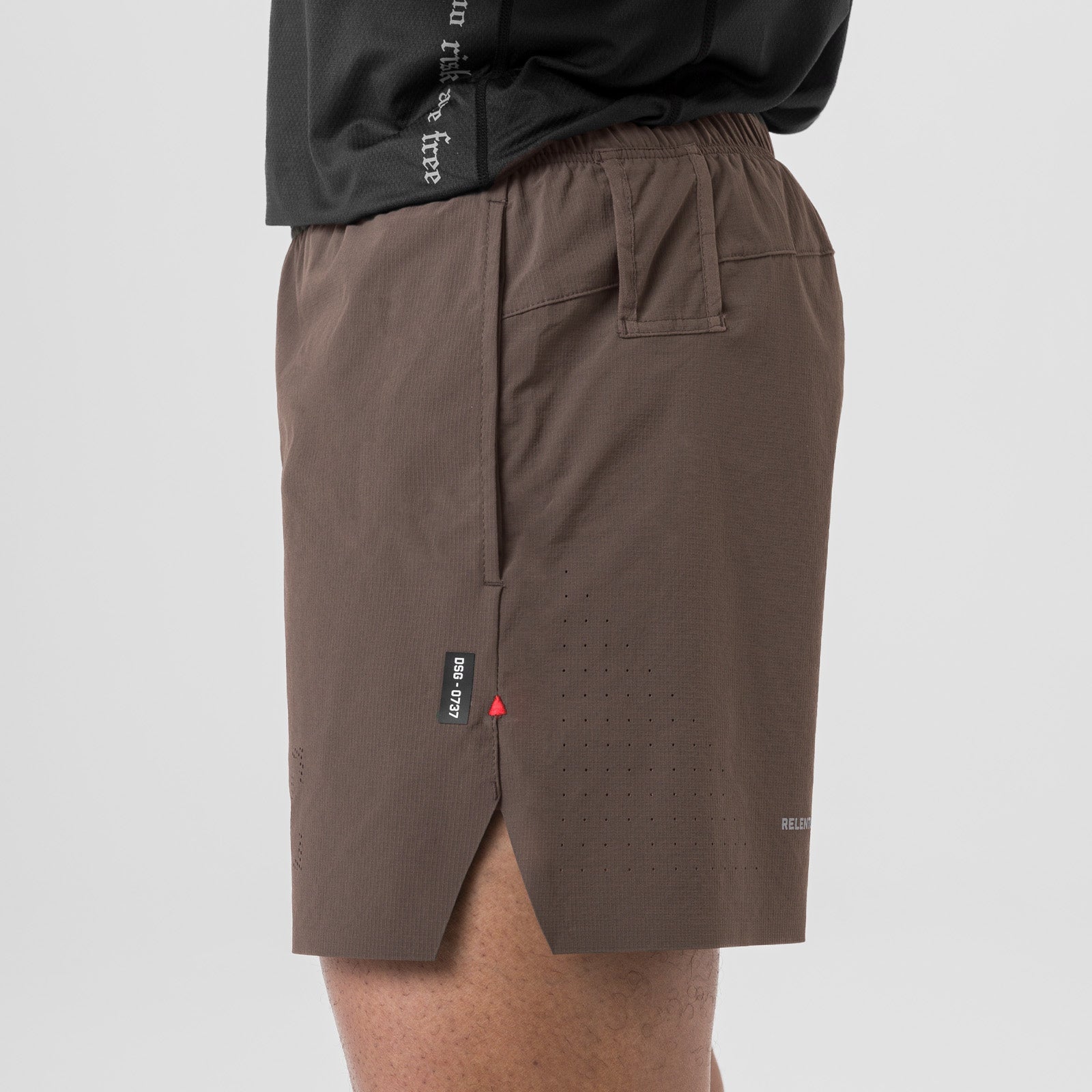 0737. Ripstop 6" Perforated Short Deep Taupe | ASRV Online