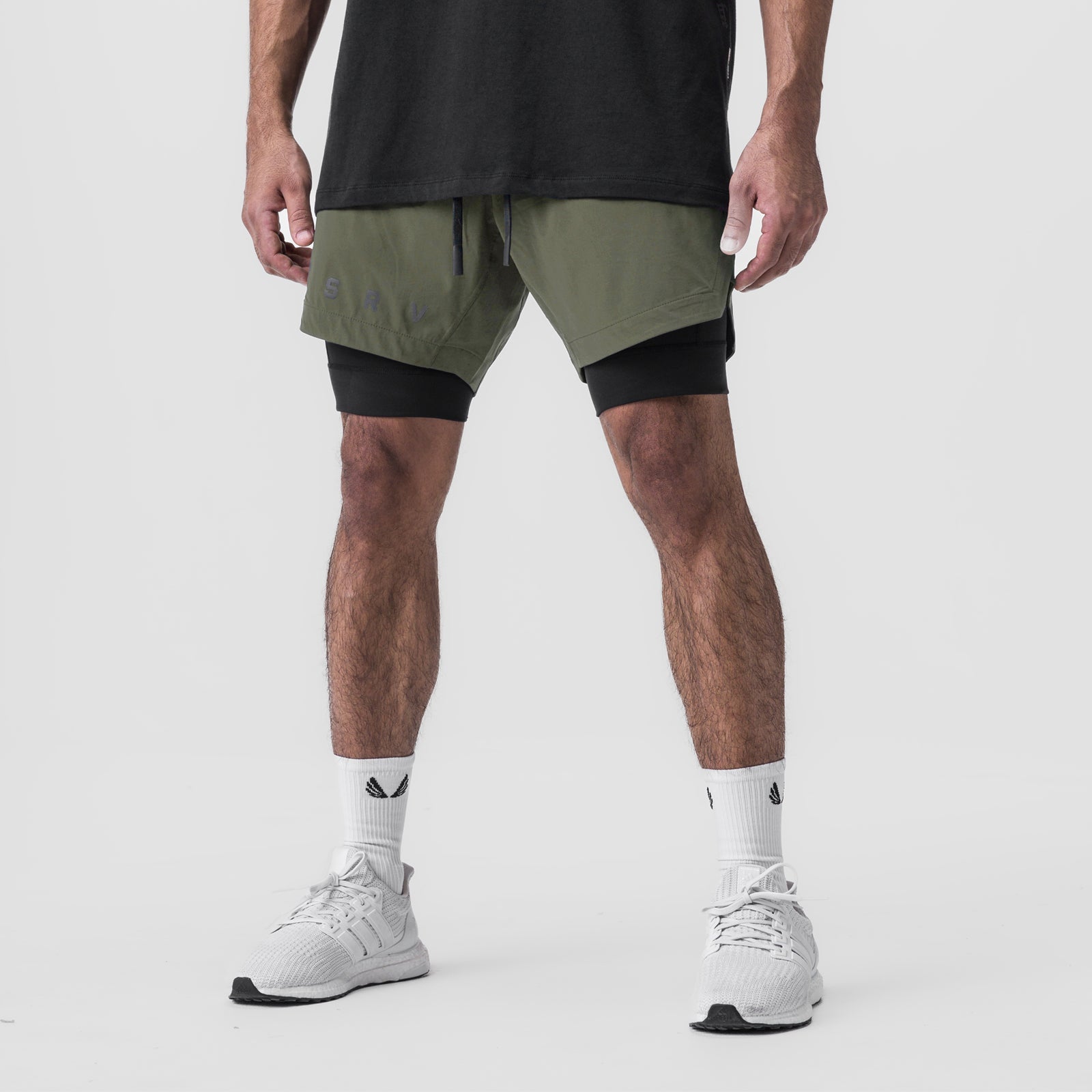 0866. Tetra-Lite® 7" Liner Short Olive "ASRV"/Black | ASRV Discount