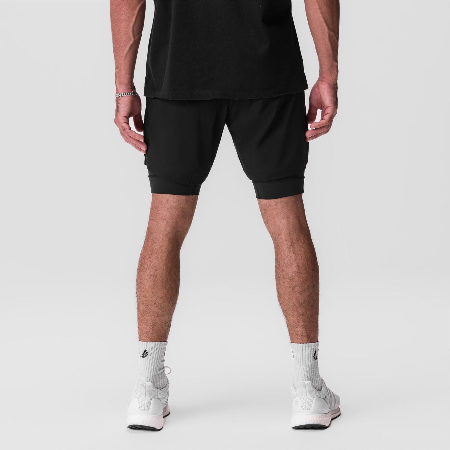 0866. Tetra-Lite® 7" Liner Short Black/Black/ White "Wings" | ASRV US