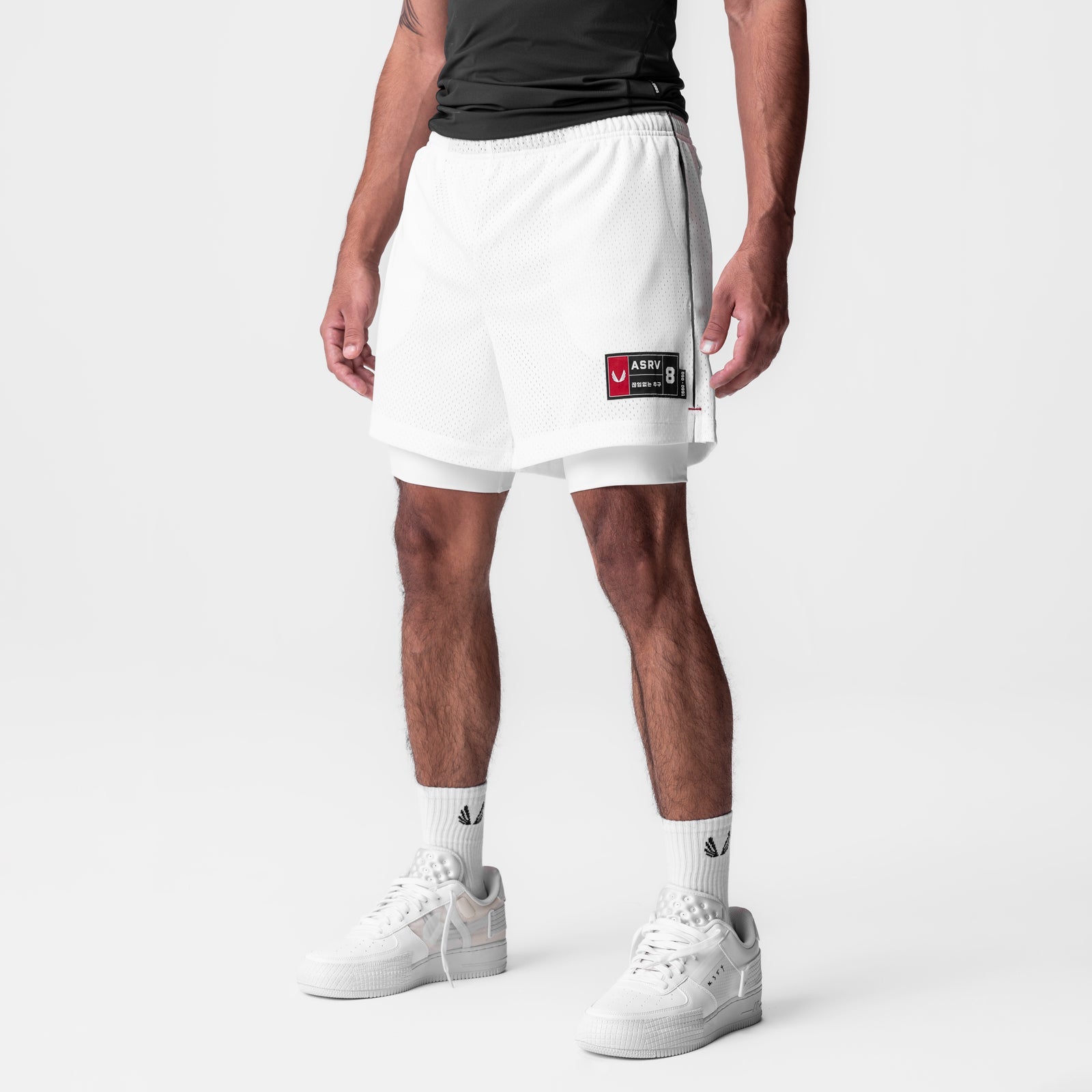 0991. Ion-Mesh 5" Liner Short White | ASRV for sale