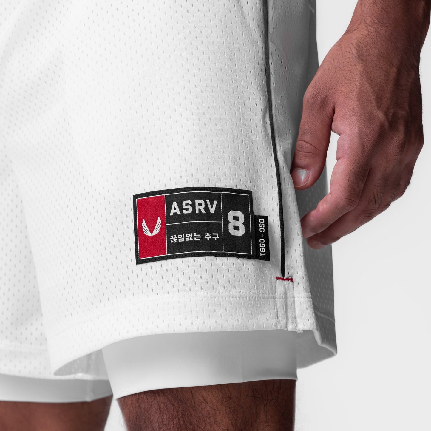 0991. Ion-Mesh 5" Liner Short White | ASRV for sale