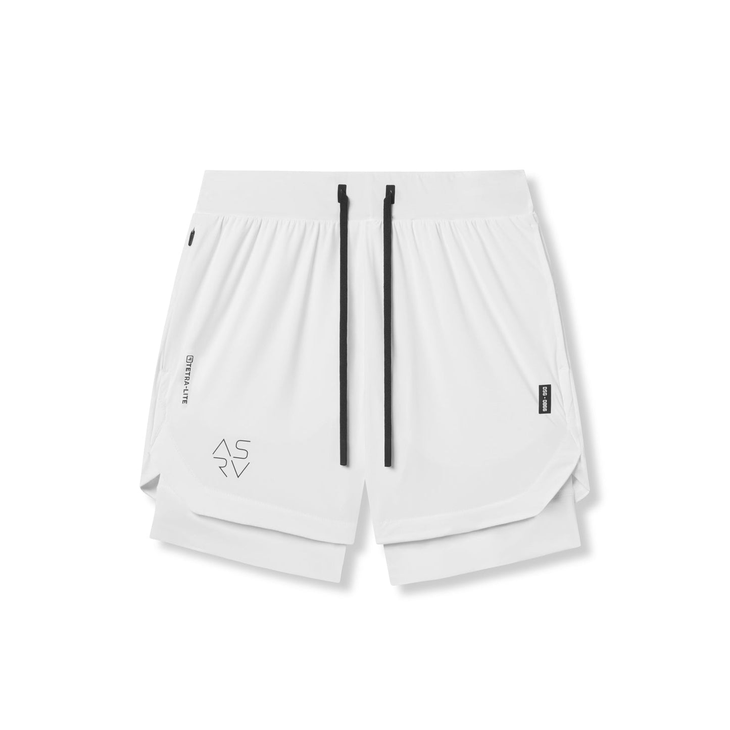 0866. Tetra-Lite® 7" Liner Short White "Cyber"/White | ASRV Discount