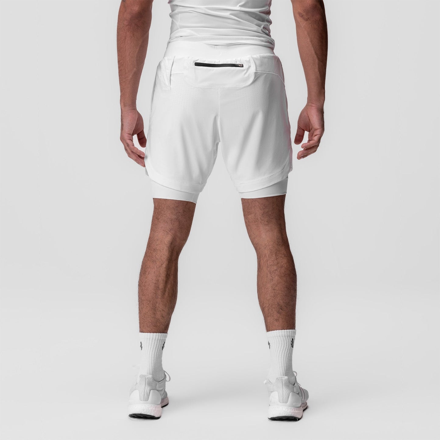 0866. Tetra-Lite® 7" Liner Short White "Cyber"/White | ASRV Discount
