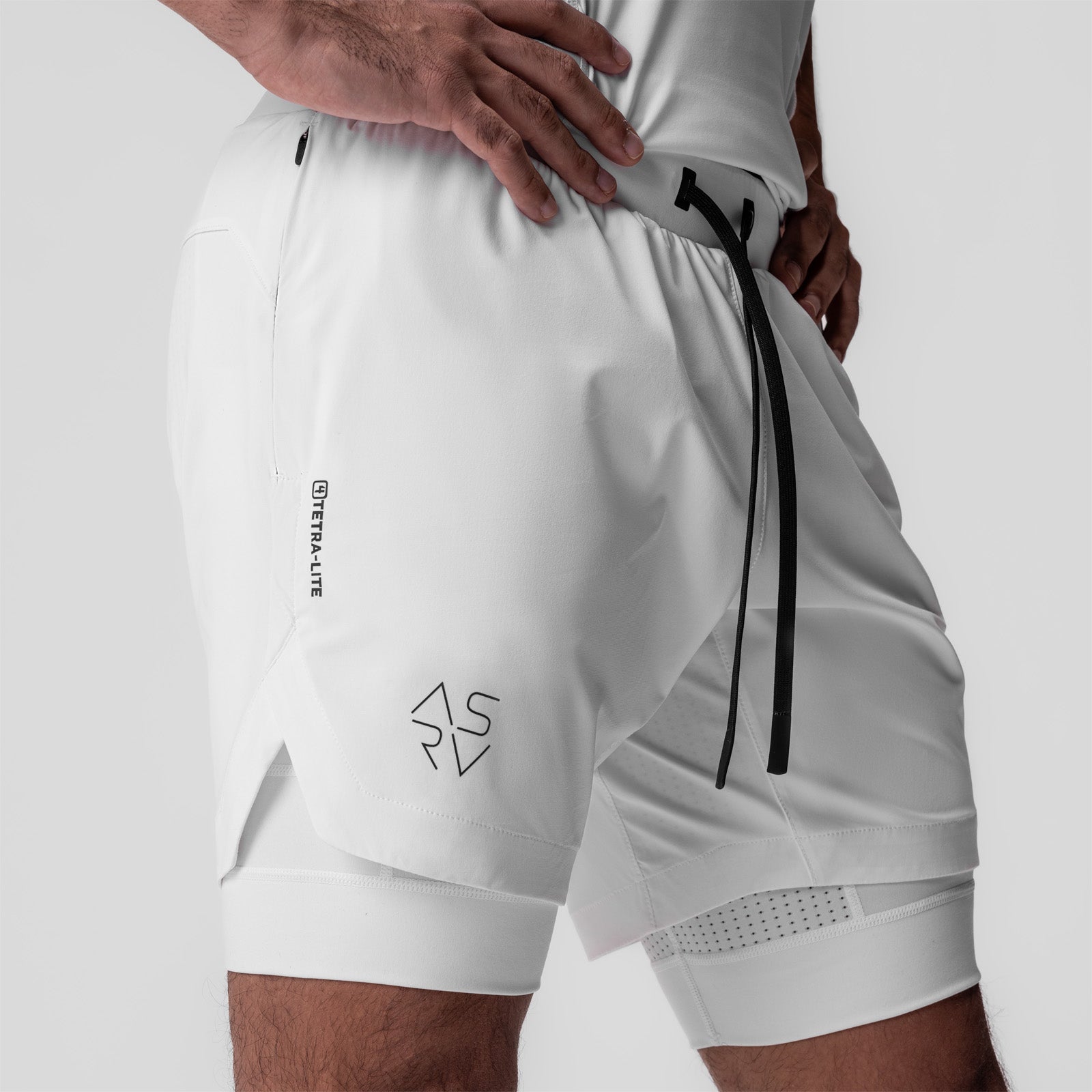 0866. Tetra-Lite® 7" Liner Short White "Cyber"/White | ASRV Discount