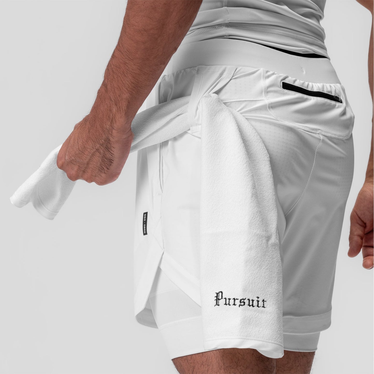 0866. Tetra-Lite® 7" Liner Short White "Cyber"/White | ASRV Discount