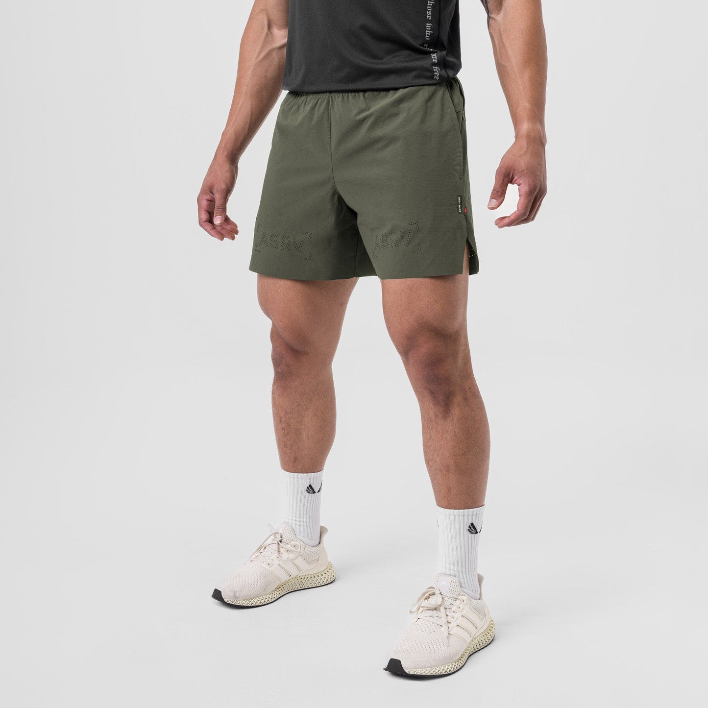 0737. Ripstop 6" Perforated Short Olive | ASRV for sale