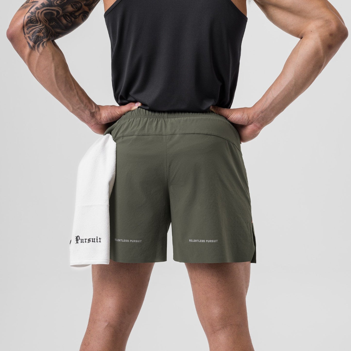 0737. Ripstop 6" Perforated Short Olive | ASRV for sale
