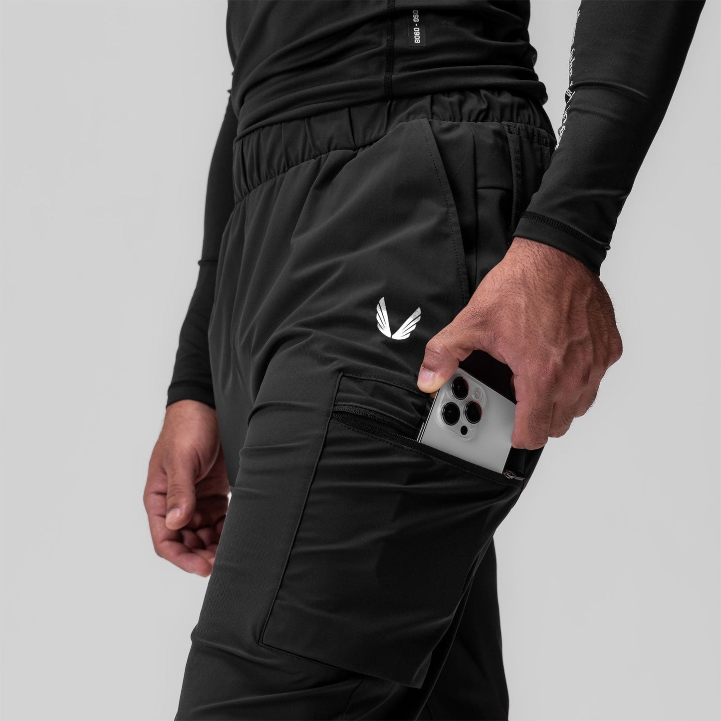 0656. Tetra-Lite® Standard Zip Jogger Black "White Wings" | ASRV discount