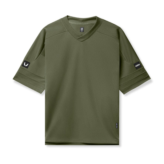 0772. SilverPlus™ Mesh Oversized Jersey Olive | ASRV Discount