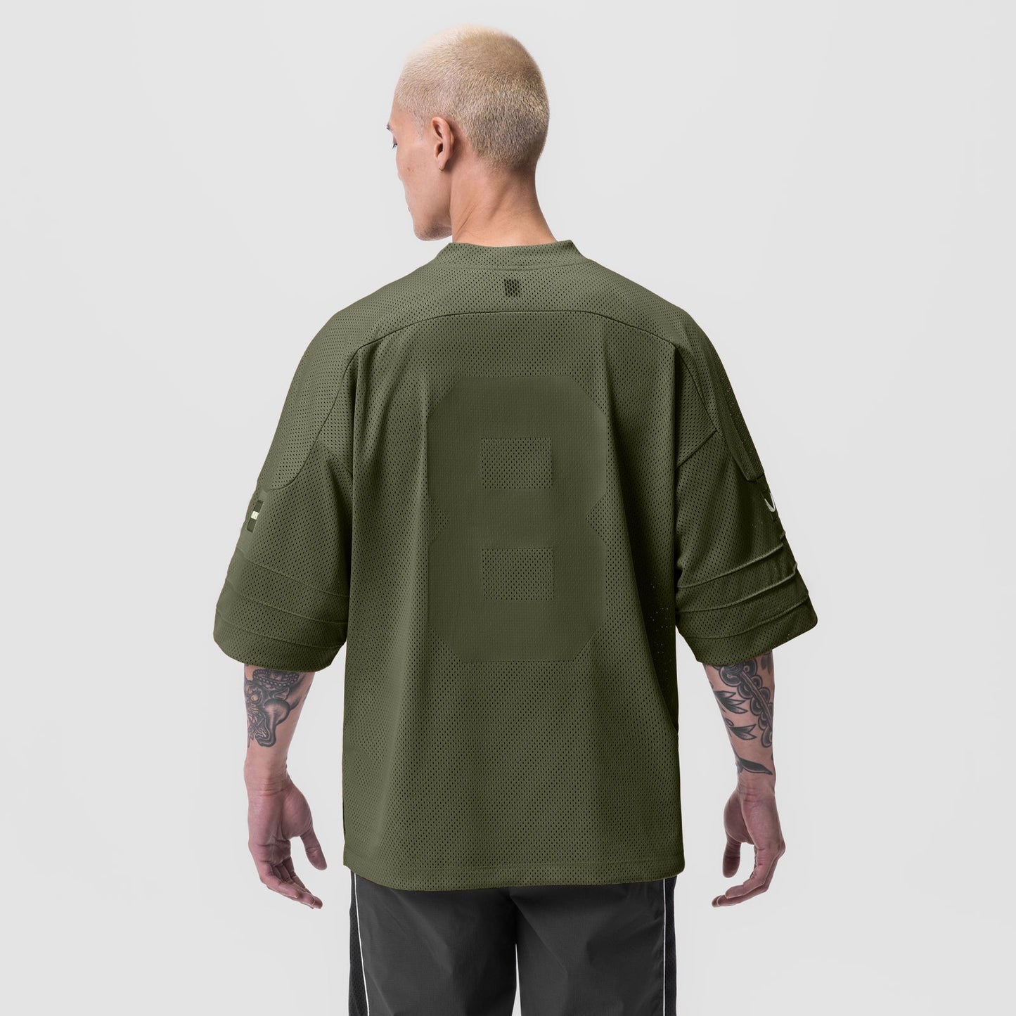 0772. SilverPlus™ Mesh Oversized Jersey Olive | ASRV Discount