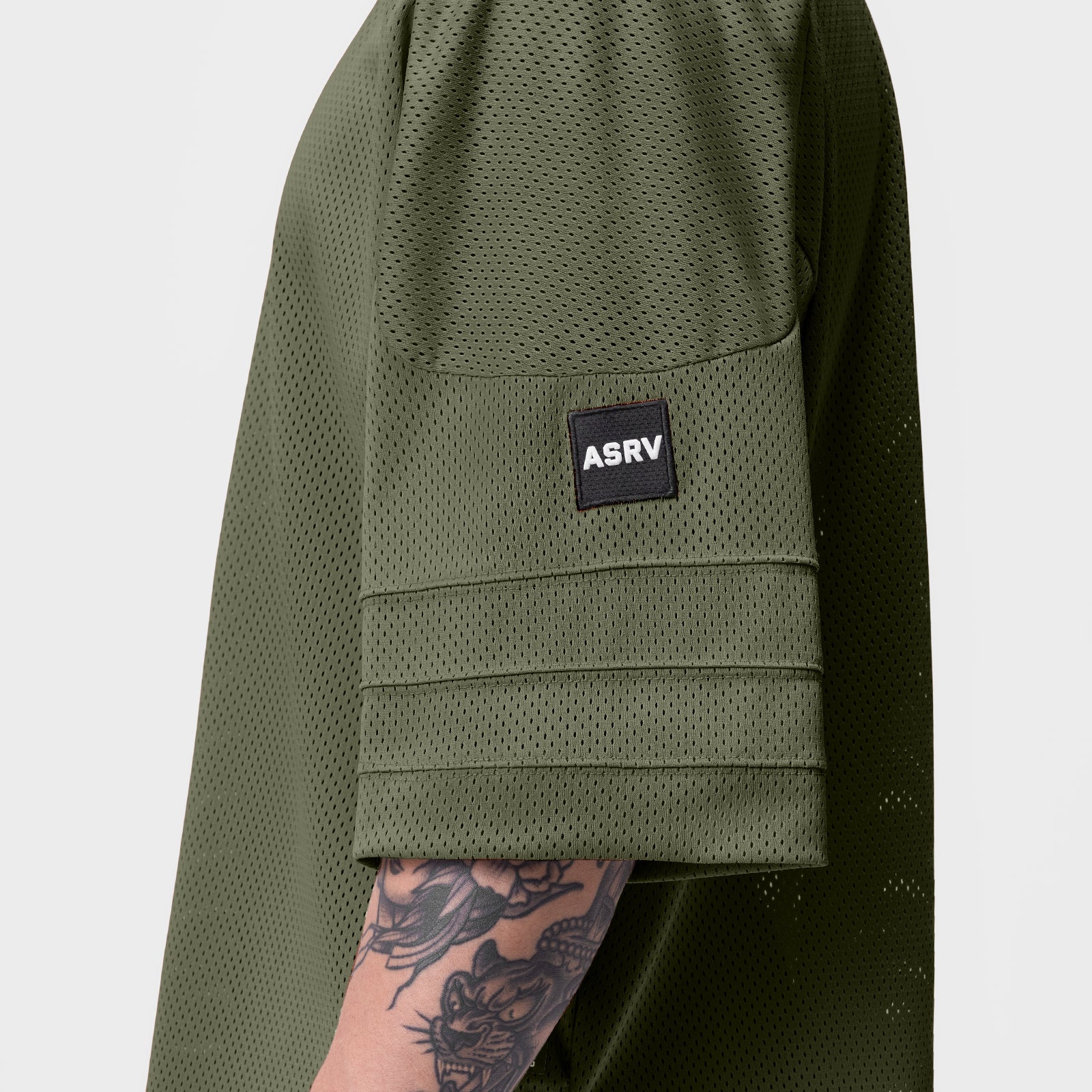 0772. SilverPlus™ Mesh Oversized Jersey Olive | ASRV Discount