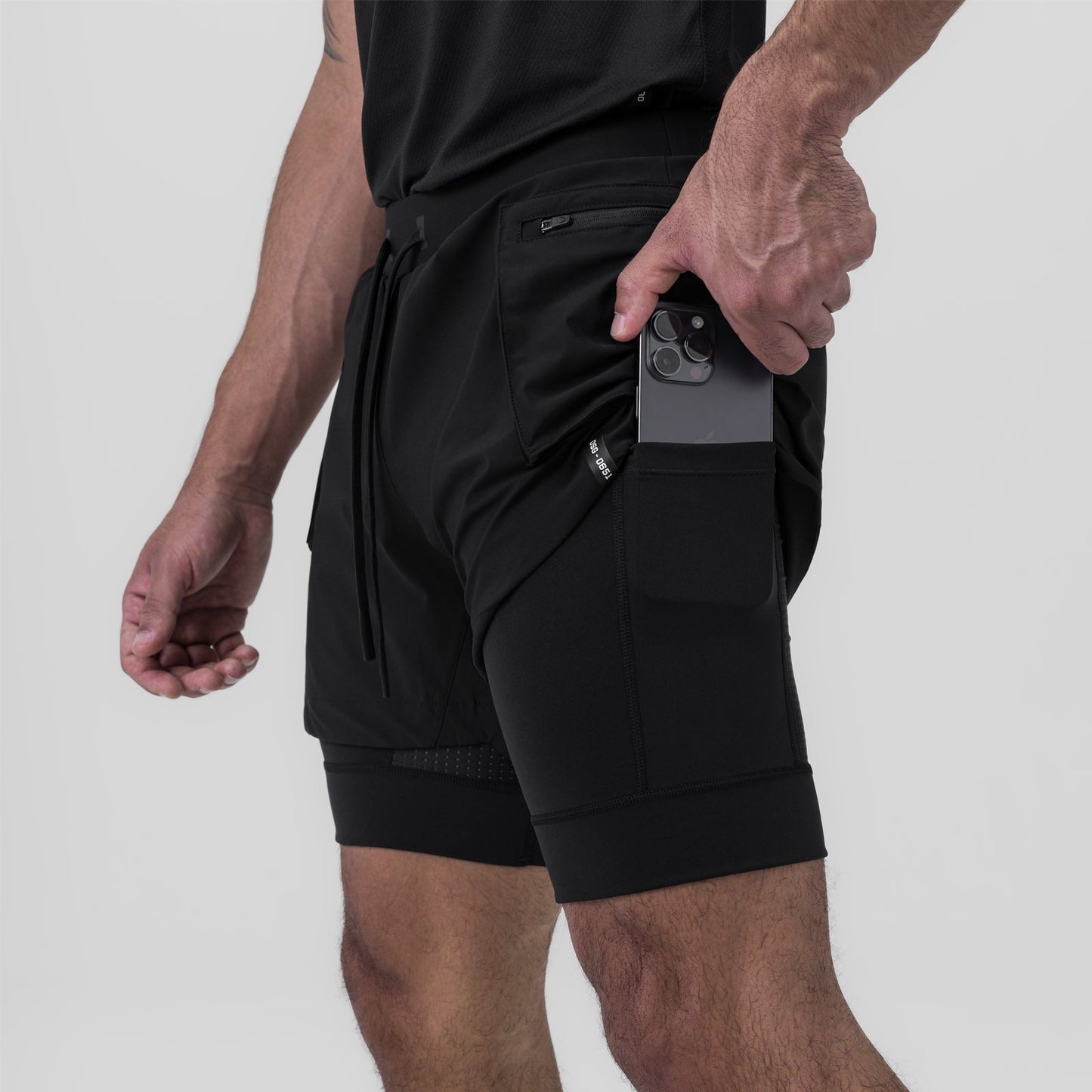 0651. Tetra-Lite® 5" Liner Cargo Short Black | ASRV sale
