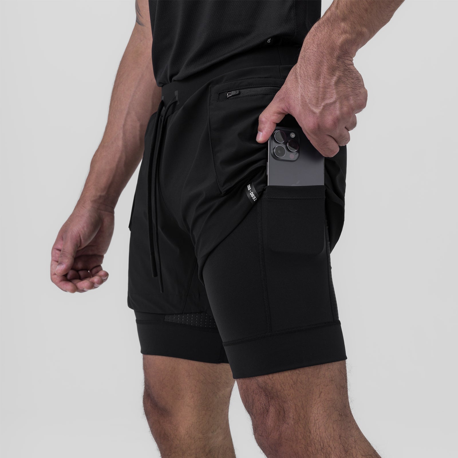 0651. Tetra-Lite® 5" Liner Cargo Short Black | ASRV sale