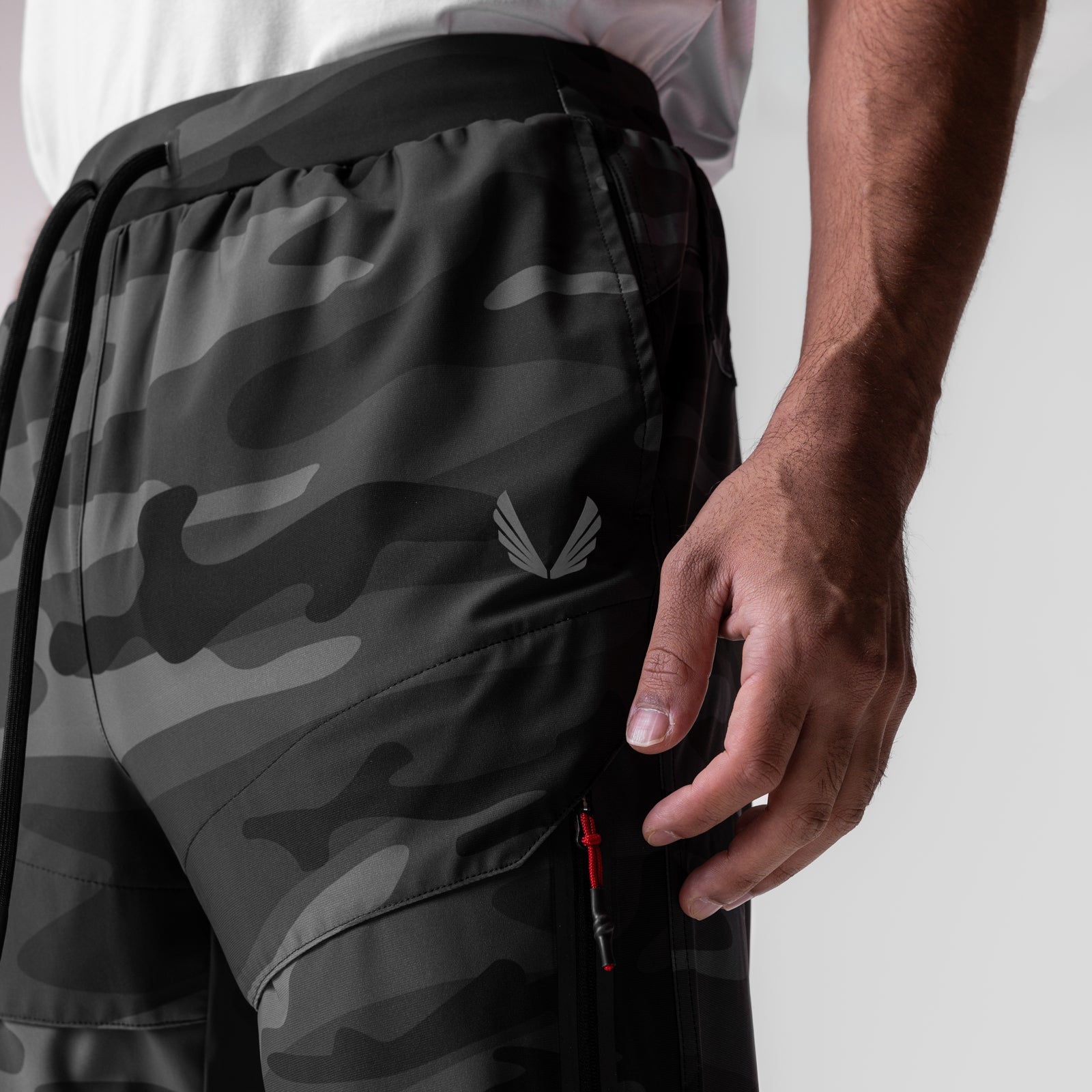 0690. Tetra-Lite® Tech High Rib Jogger Black Camo "Wings" | ASRV for sale
