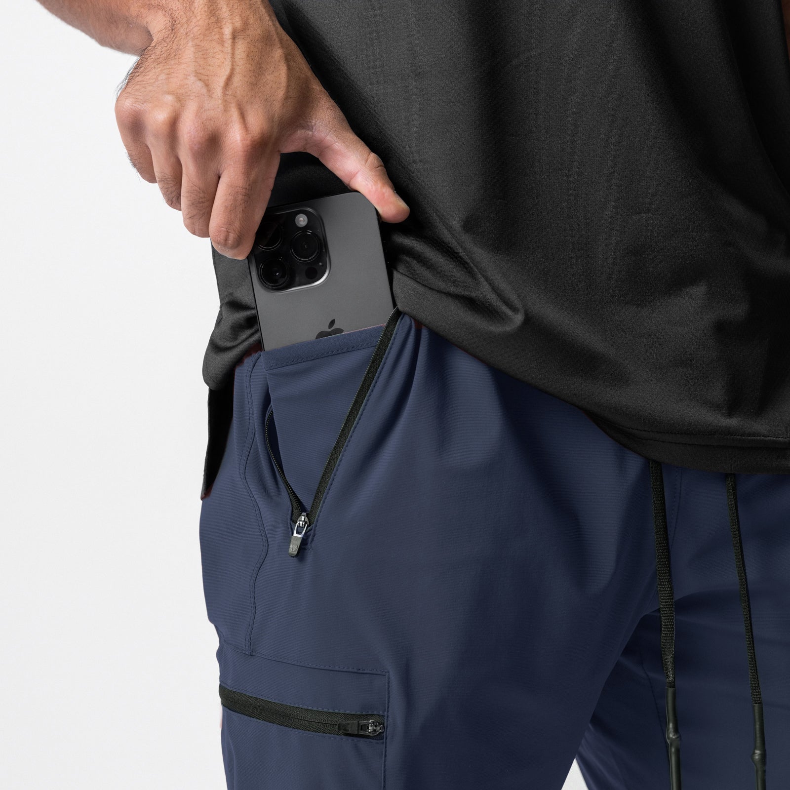 0827. Tetra-Lite® Inlay Pocket High Rib Jogger Navy | ASRV Discount