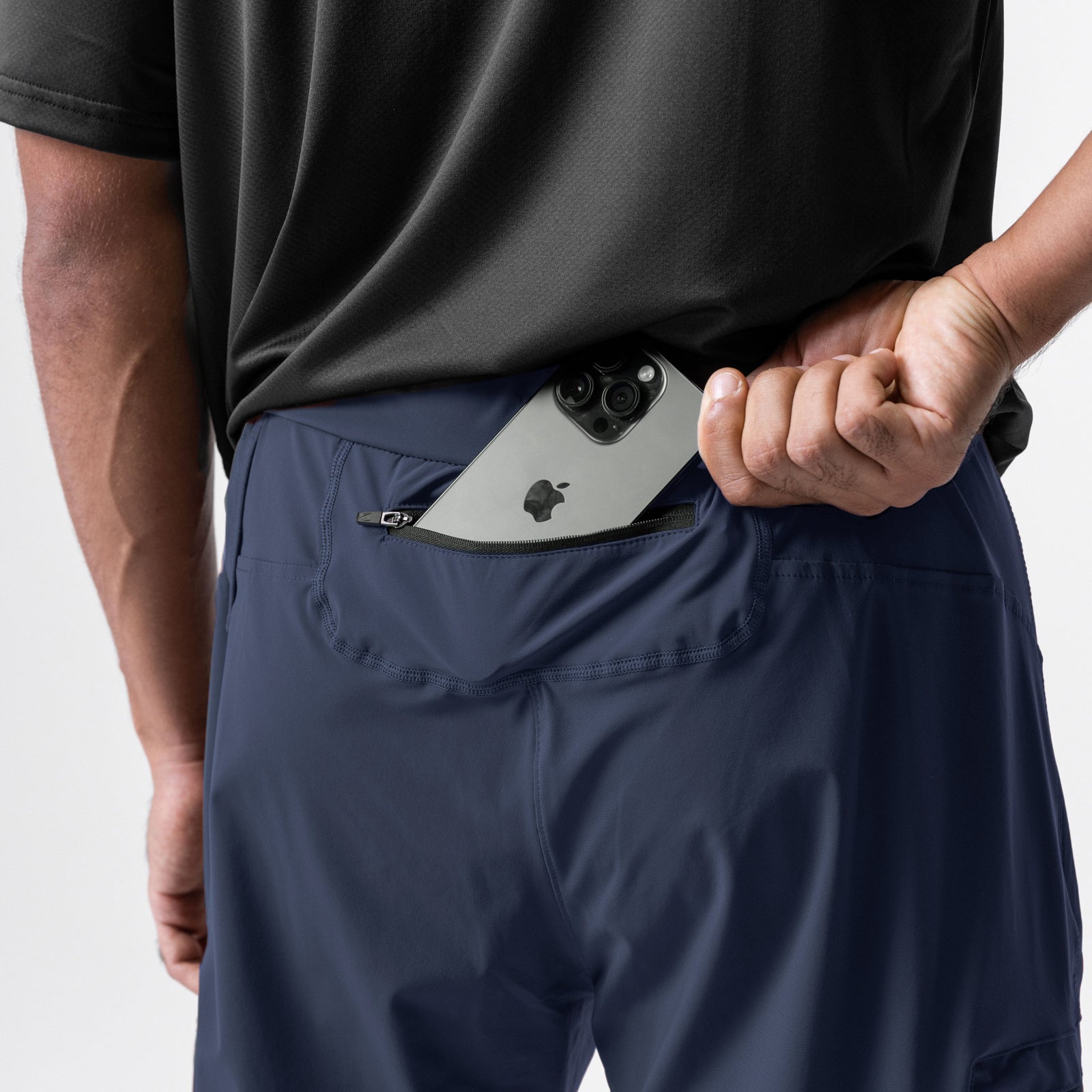 0827. Tetra-Lite® Inlay Pocket High Rib Jogger Navy | ASRV Discount
