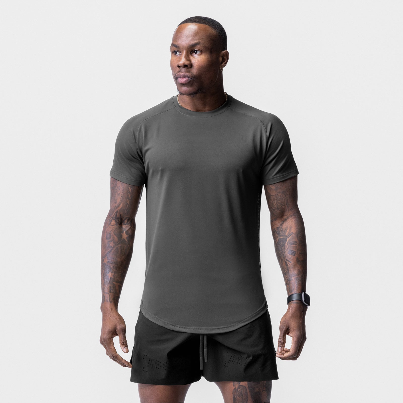 0716. Core Mesh Established Tee Space Grey | ASRV on sale