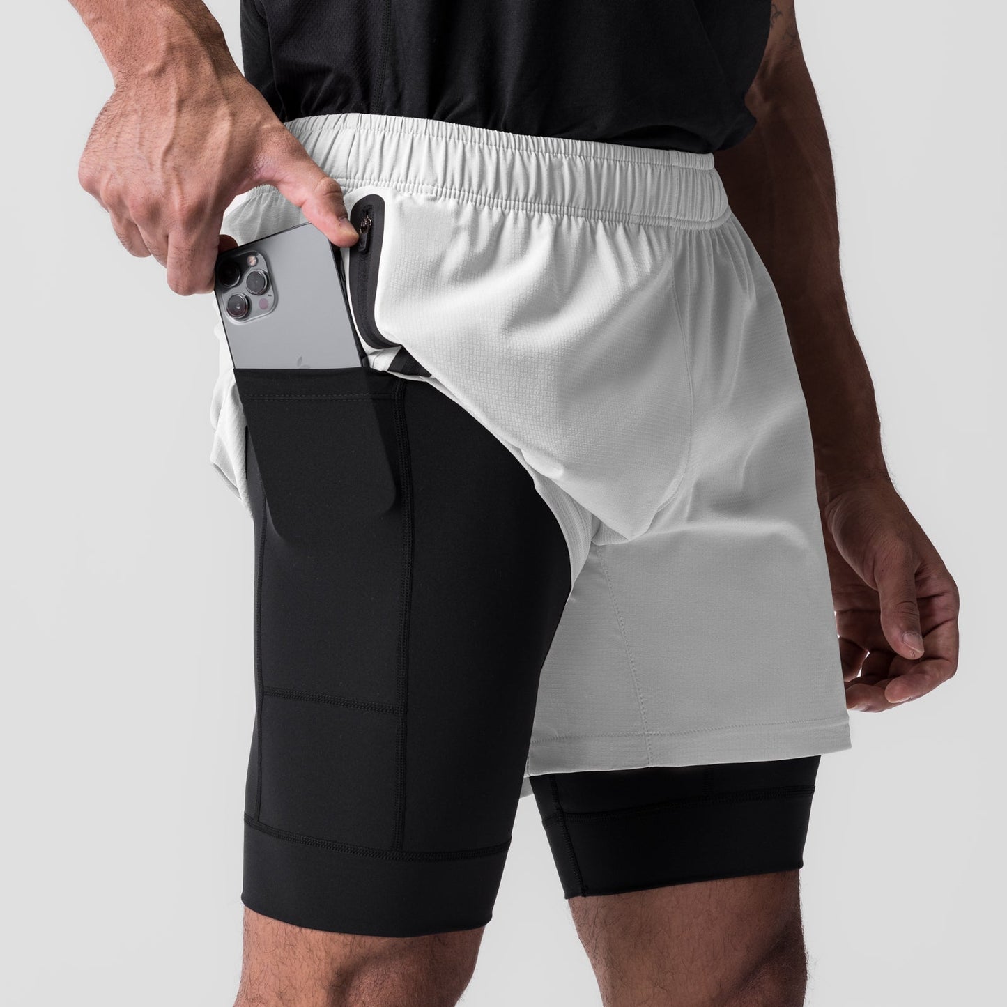 0784. Ultralite™ 6" Liner Short White/Black | ASRV for sale