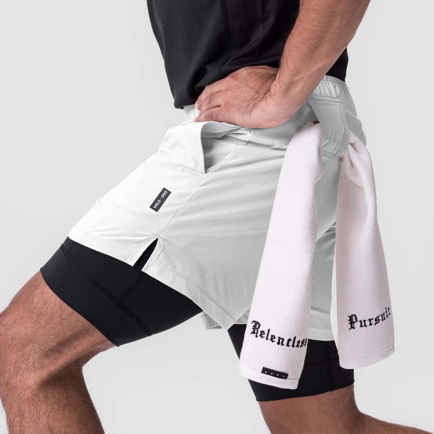 0784. Ultralite™ 6" Liner Short White/Black | ASRV for sale