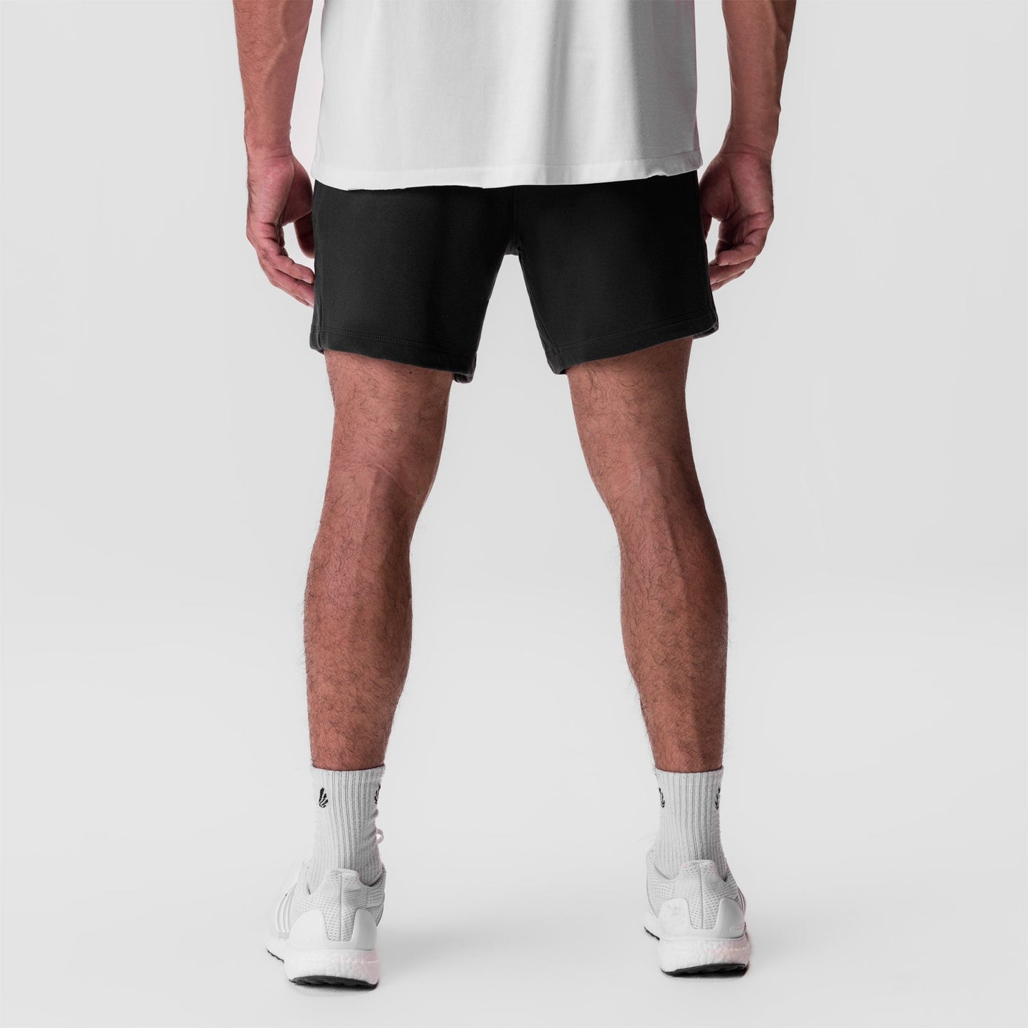 0867. Tech-Terry™ Sidelock Sweat Short Black "Stacked Wings" | ASRV discount