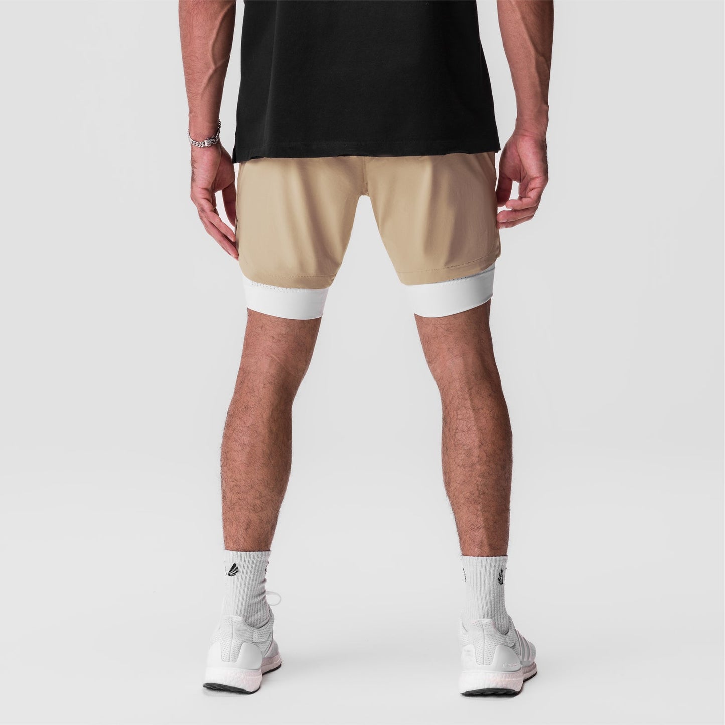 0866. Tetra-Lite® 7" Liner Short Khaki/ White / White "Wings" | ASRV Discount