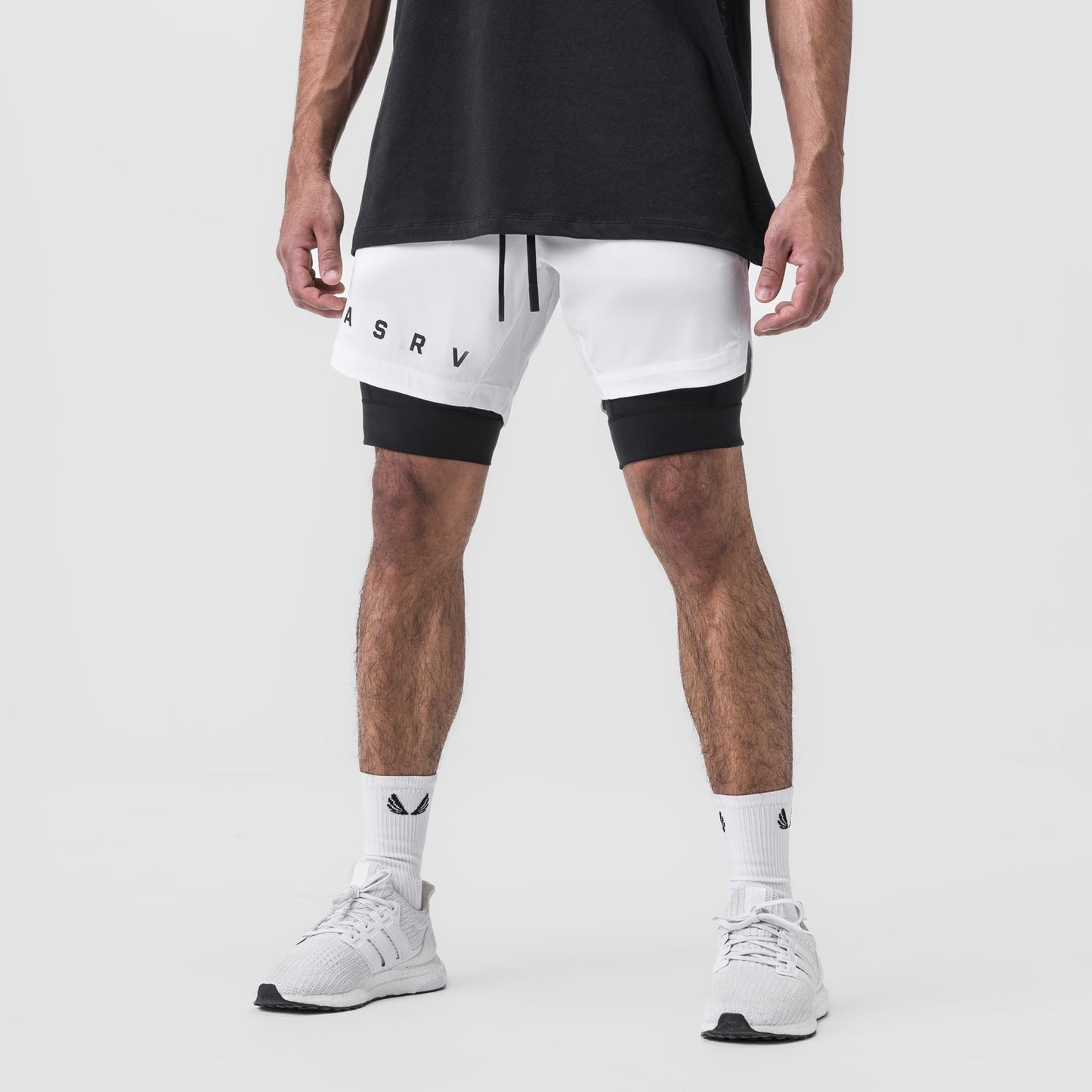 0866. Tetra-Lite® 7" Liner Short White "ASRV"/Black | ASRV sale