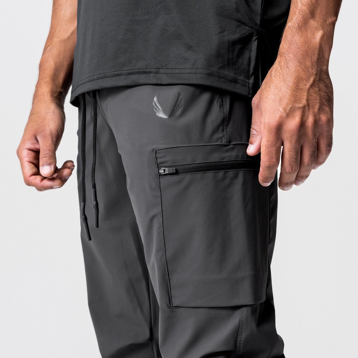 0827. Tetra-Lite® Inlay Pocket High Rib Jogger Space Grey | ASRV discount
