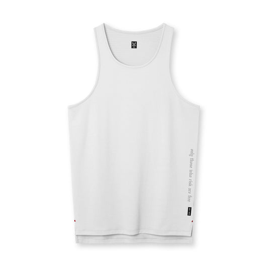 0835. 3D-Lite® 2.0 Drop Hem Tank White "OTWR" | ASRV sale