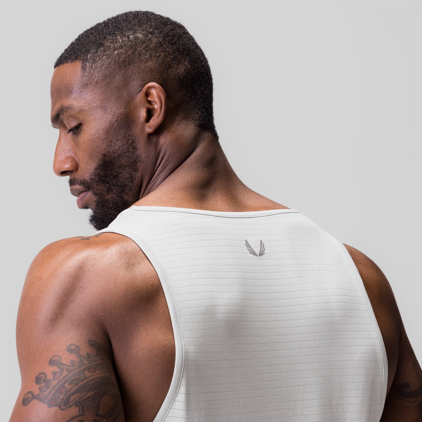 0835. 3D-Lite® 2.0 Drop Hem Tank White "OTWR" | ASRV sale
