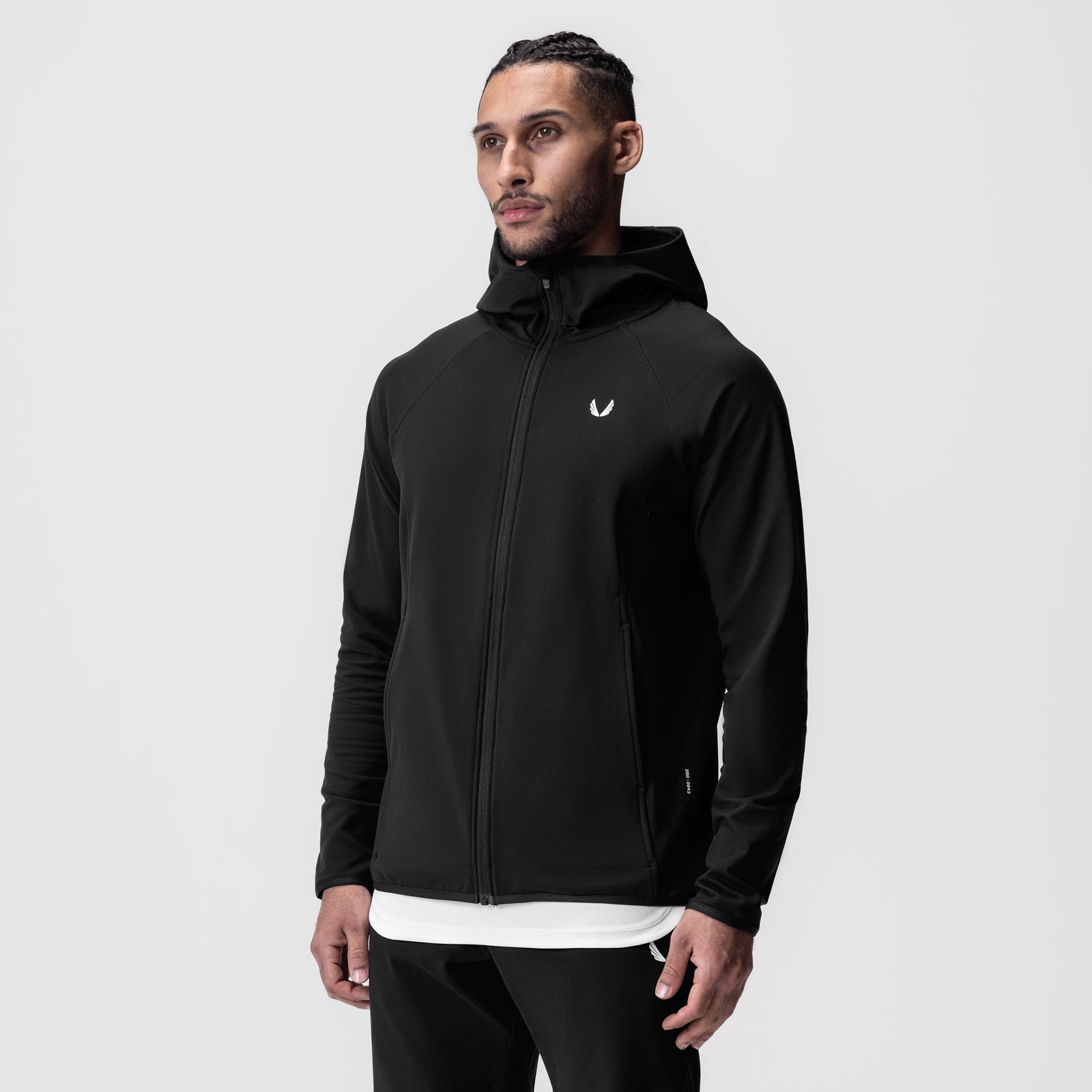 0943. Performance Fleece Zip Hoodie Black | ASRV on sale