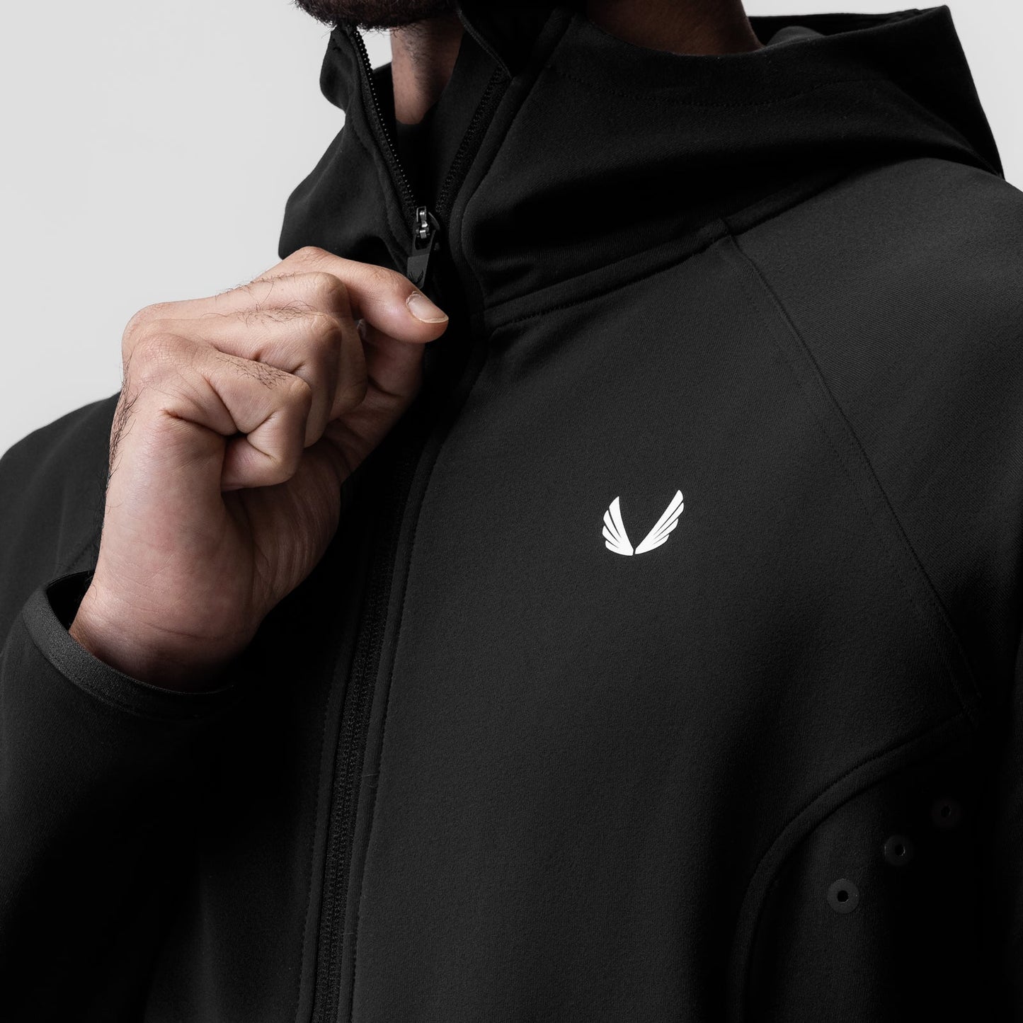 0943. Performance Fleece Zip Hoodie Black | ASRV on sale