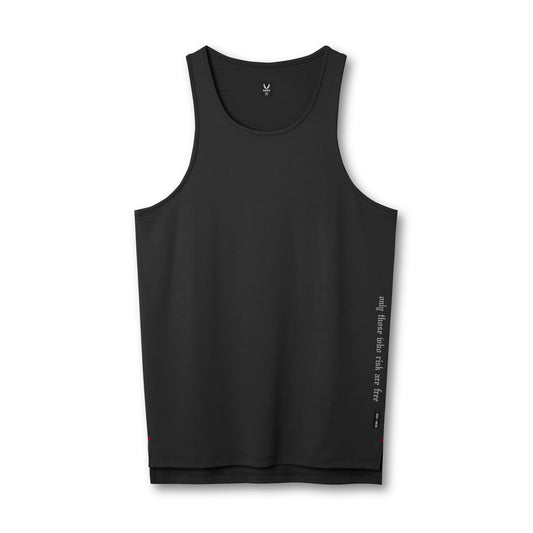 0835. 3D-Lite® 2.0 Drop Hem Tank Black "OTWR" | ASRV for sale