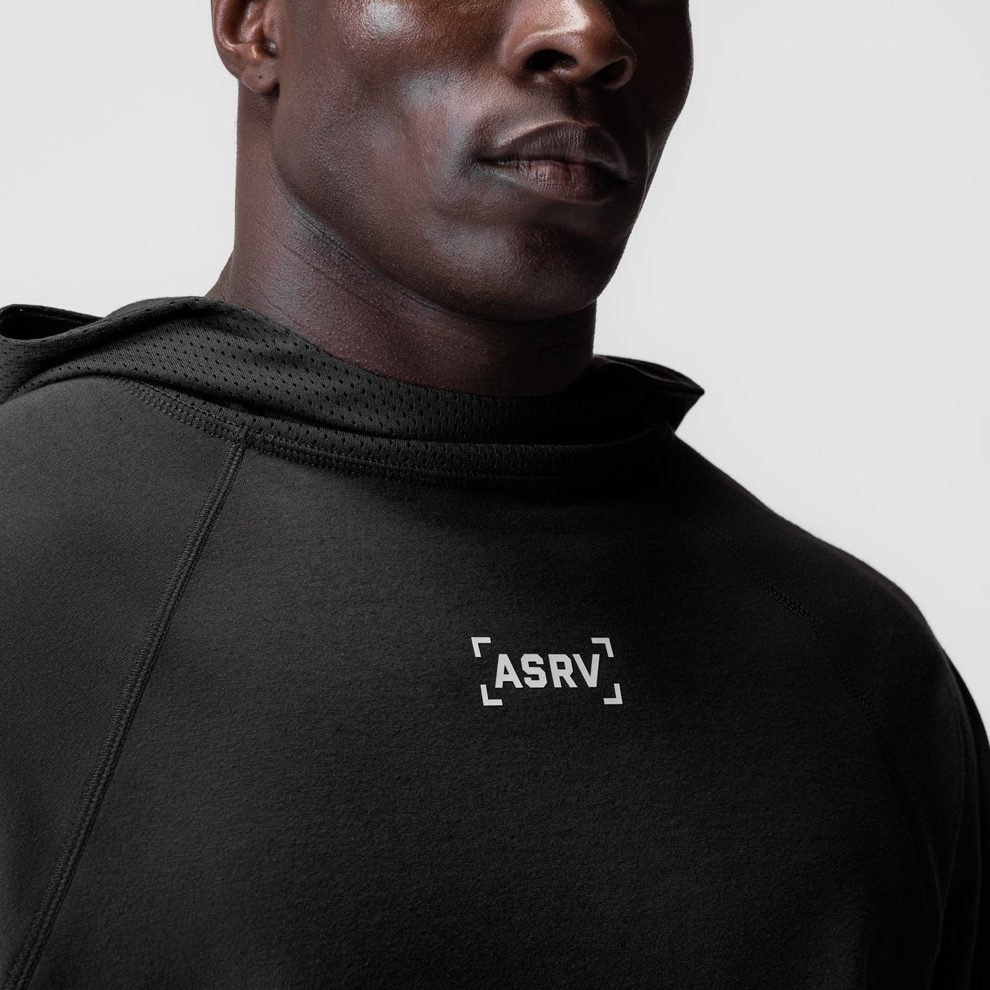 0958. Micro-Terry Raw Hem Hoodie Black | ASRV near me