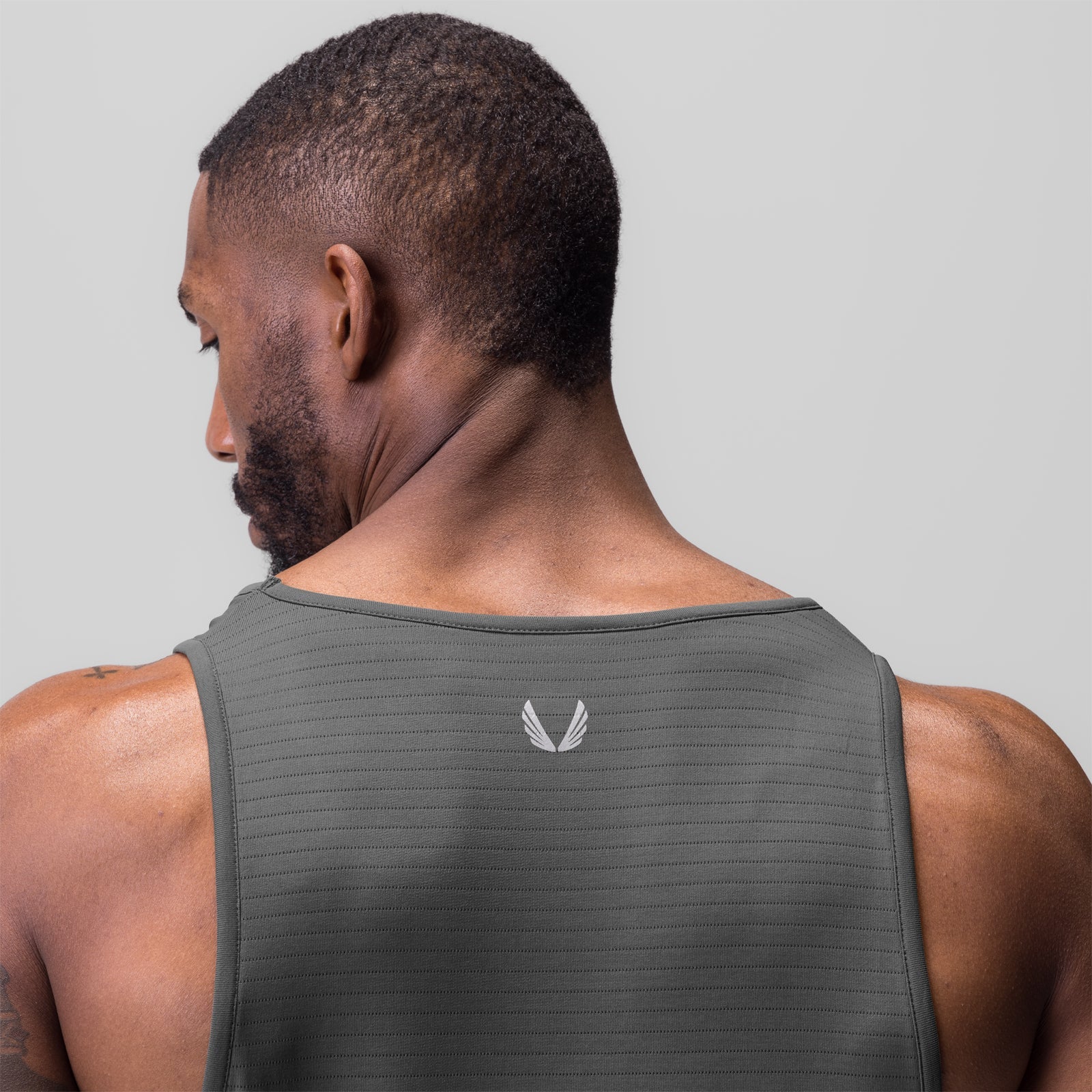 0835. 3D-Lite® 2.0 Drop Hem Tank Space Grey "OTWR" | ASRV sale