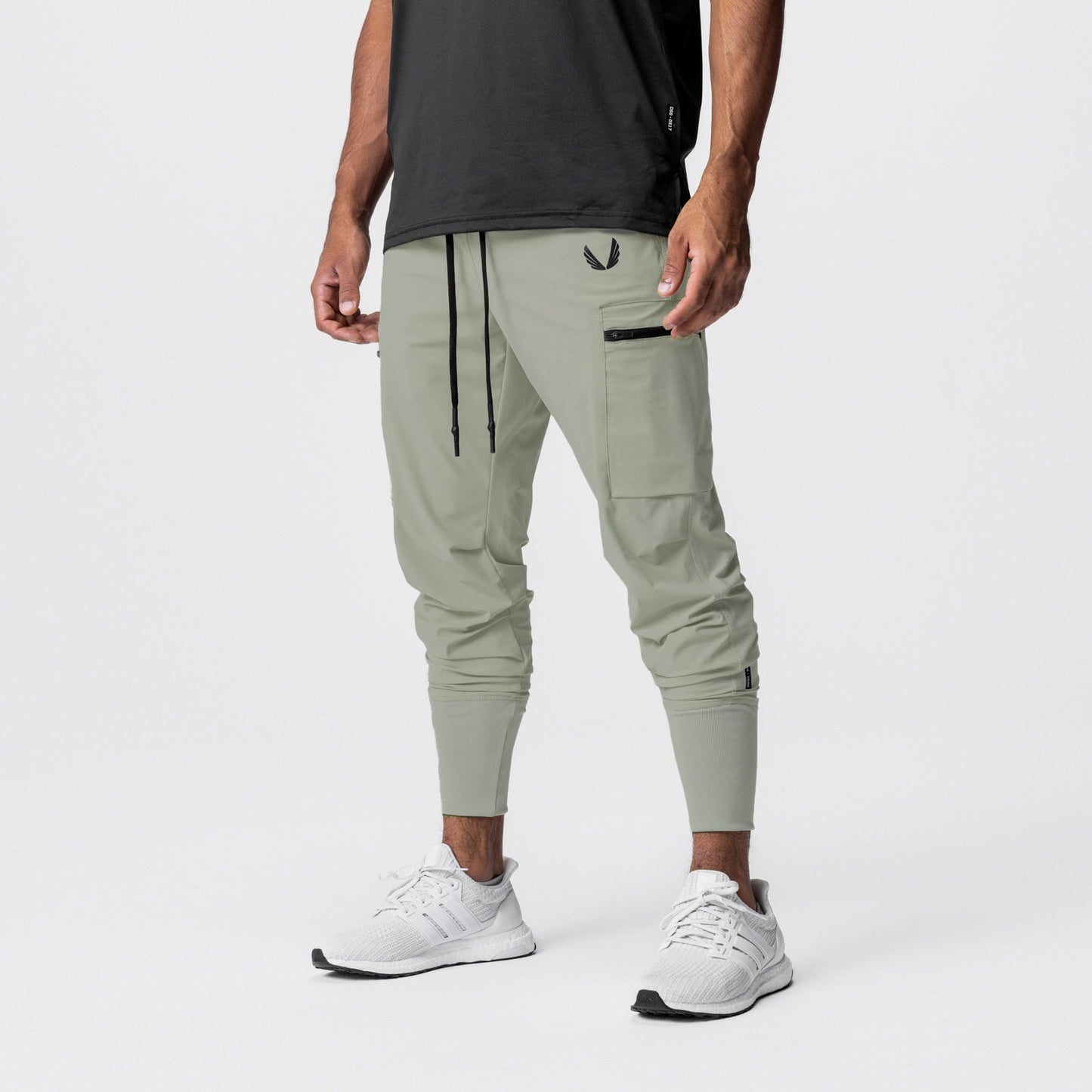0827. Tetra-Lite® Inlay Pocket High Rib Jogger Sage | ASRV on sale