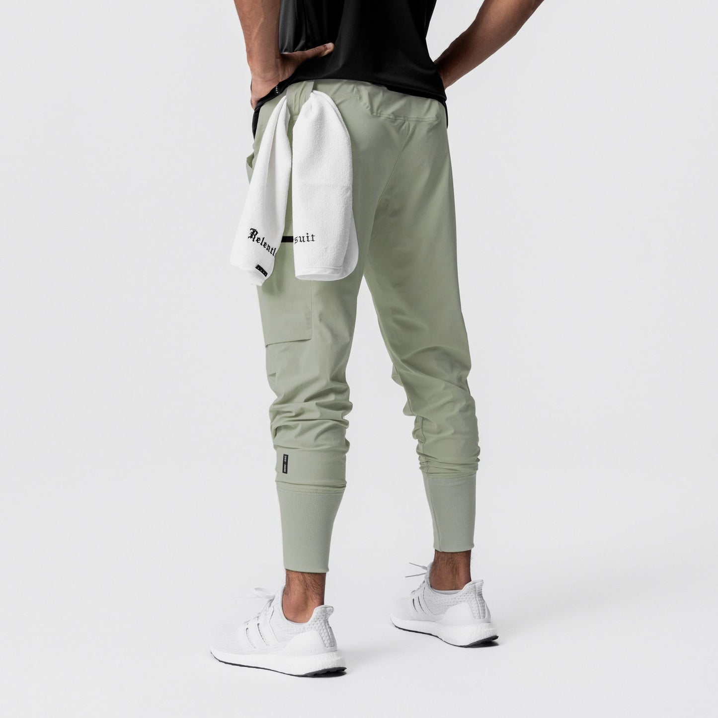 0827. Tetra-Lite® Inlay Pocket High Rib Jogger Sage | ASRV on sale