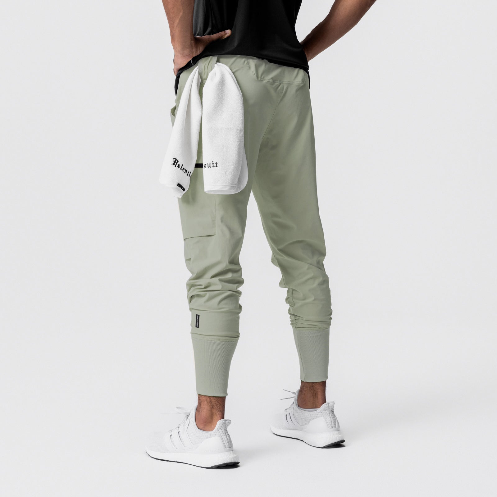 0827. Tetra-Lite® Inlay Pocket High Rib Jogger Sage | ASRV on sale