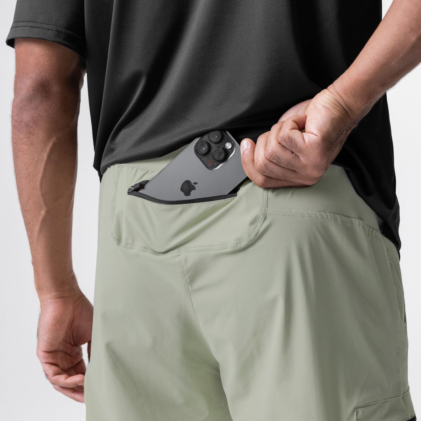 0827. Tetra-Lite® Inlay Pocket High Rib Jogger Sage | ASRV on sale