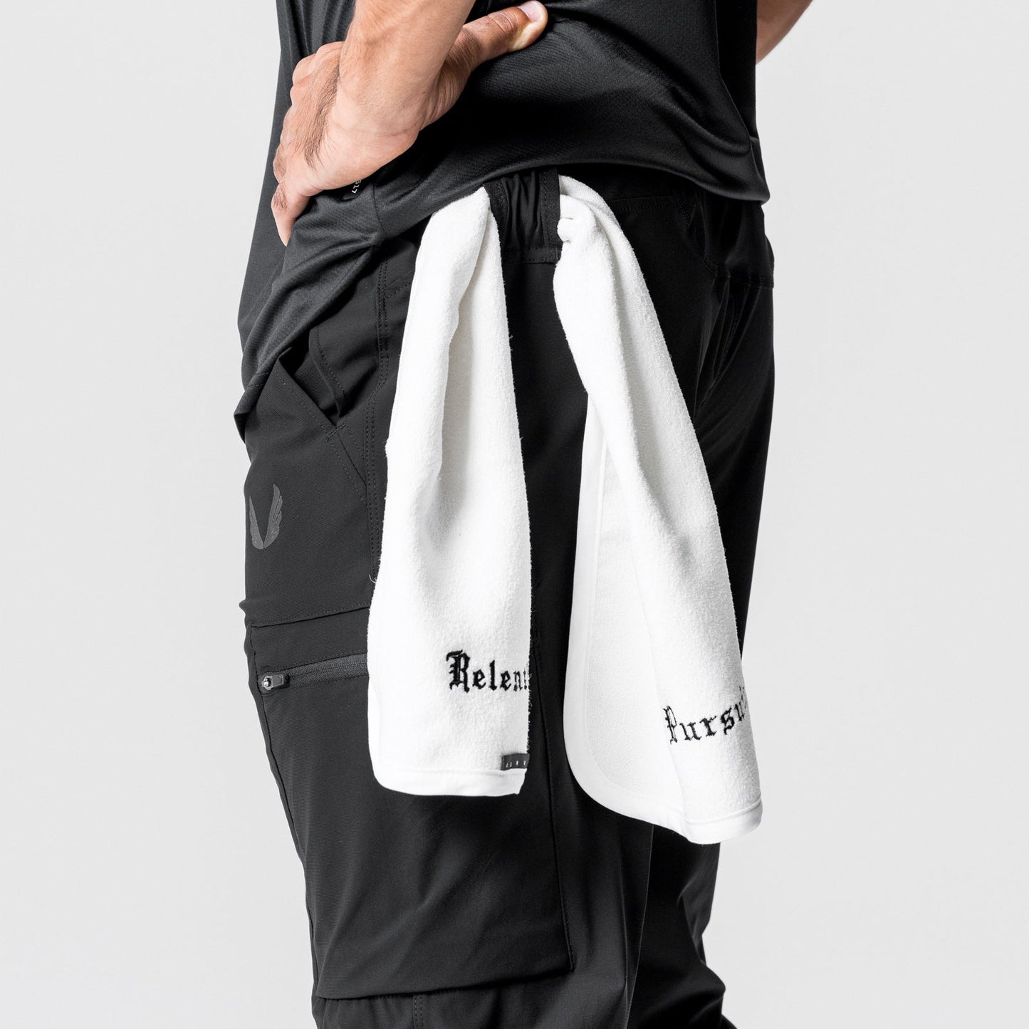 0827. Tetra-Lite® Inlay Pocket High Rib Jogger Black | ASRV for sale