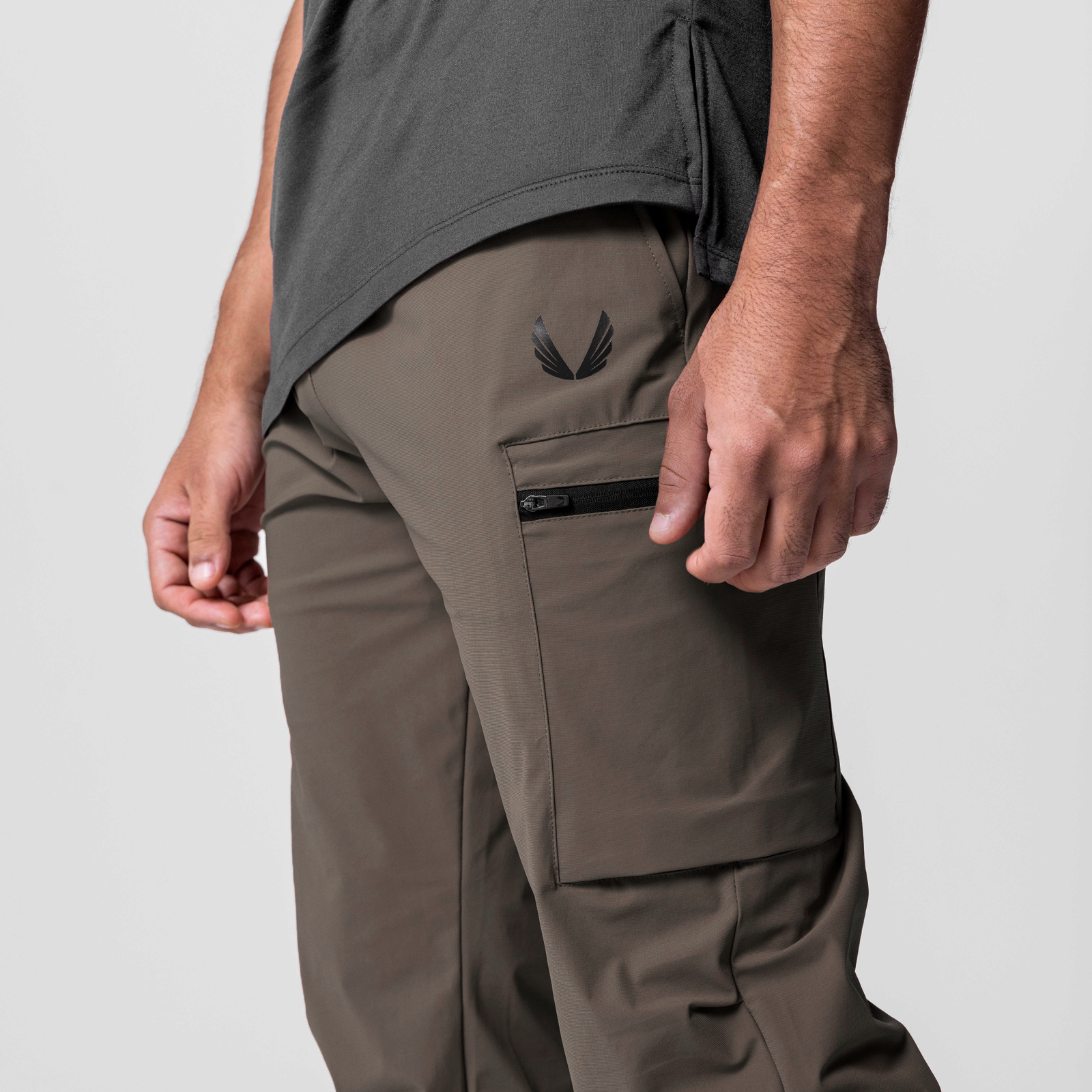 0656. Tetra-Lite® Standard Zip Jogger Deep Taupe | ASRV discount