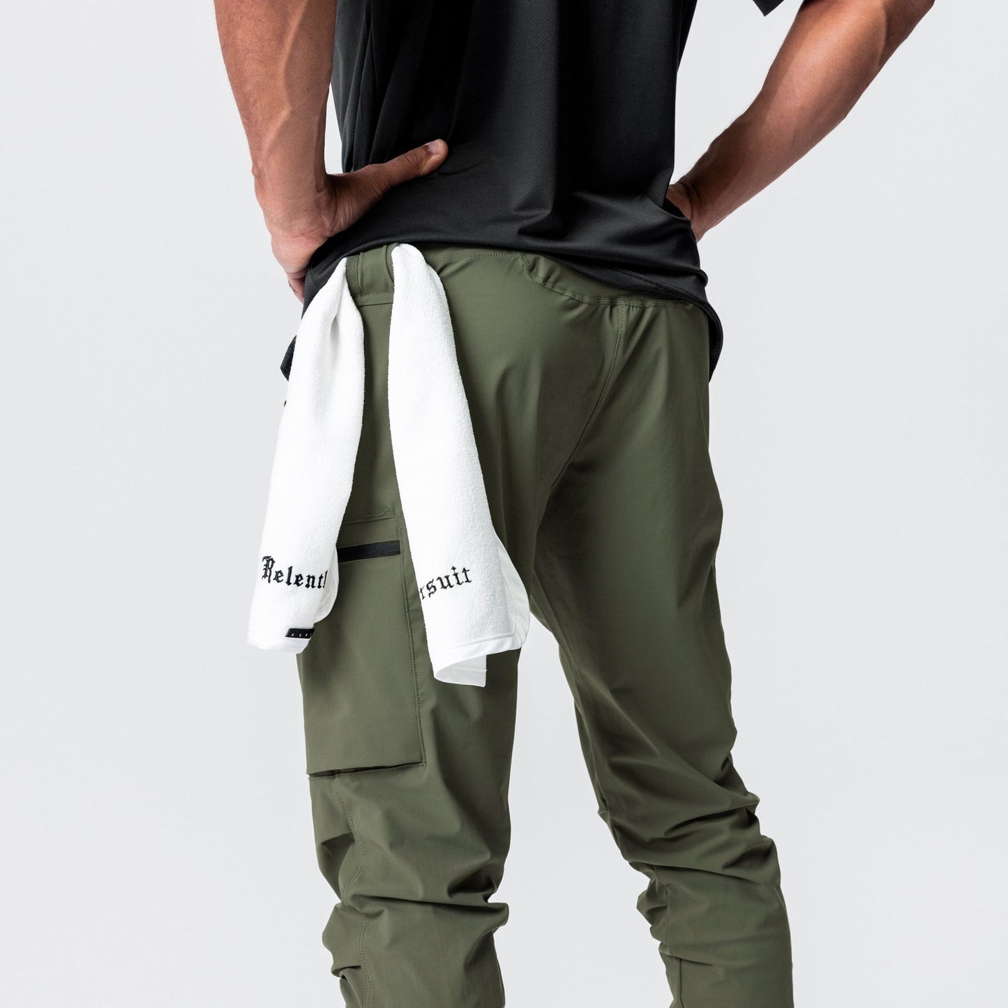 0698. Tetra-Lite® Inlay Pocket High Rib Jogger Olive | ASRV discount