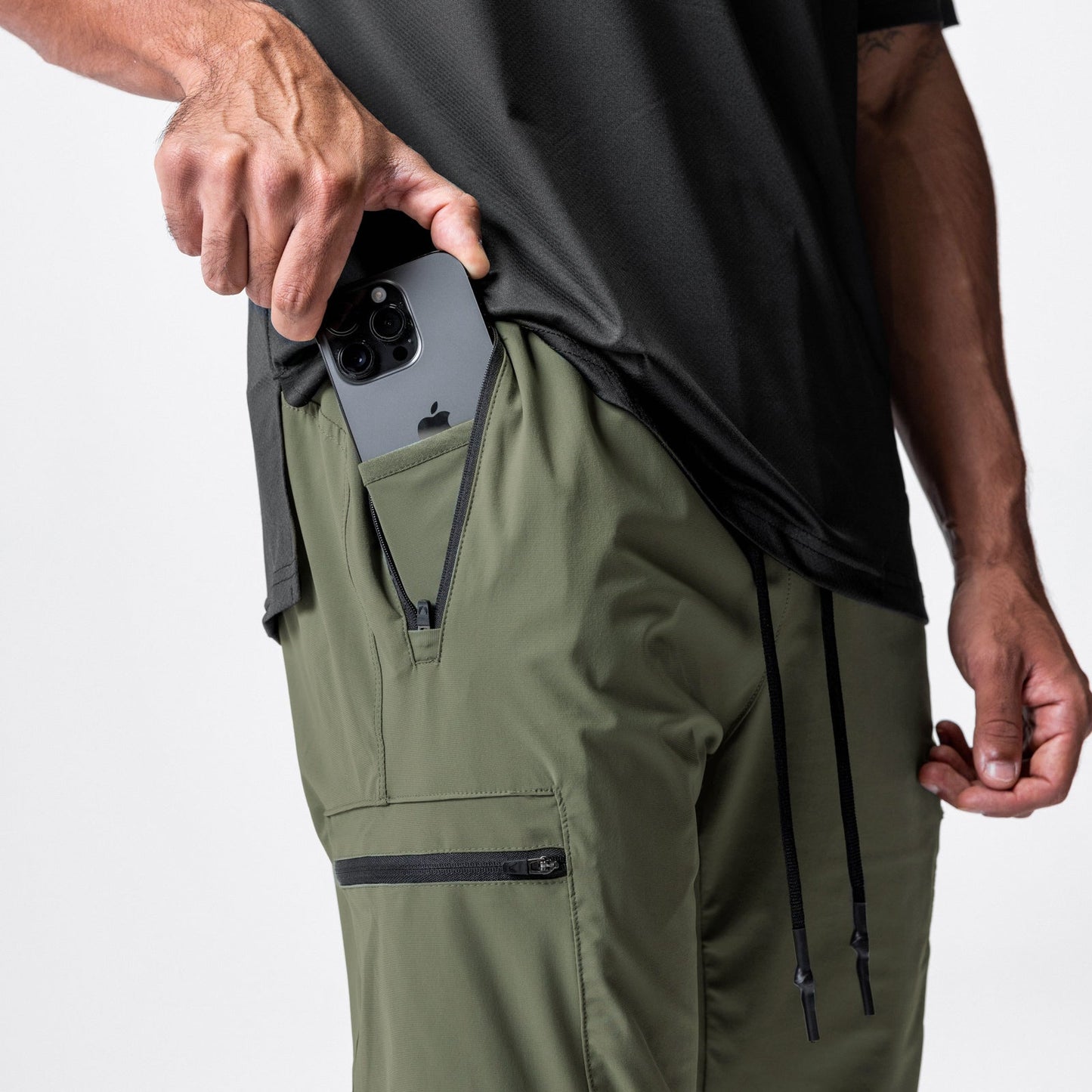 0698. Tetra-Lite® Inlay Pocket High Rib Jogger Olive | ASRV discount