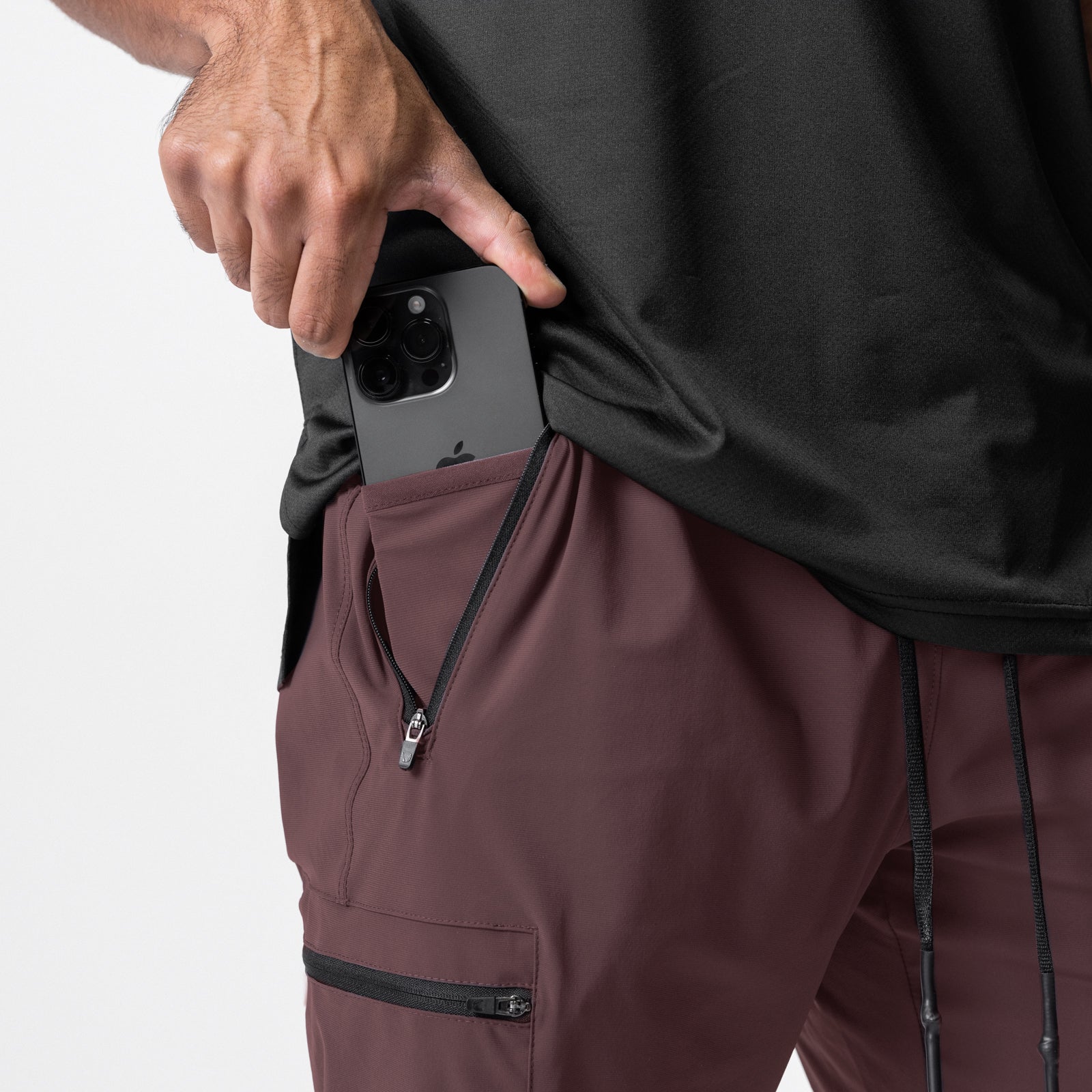 0698. Tetra-Lite® Inlay Pocket High Rib Jogger Plum | ASRV Online