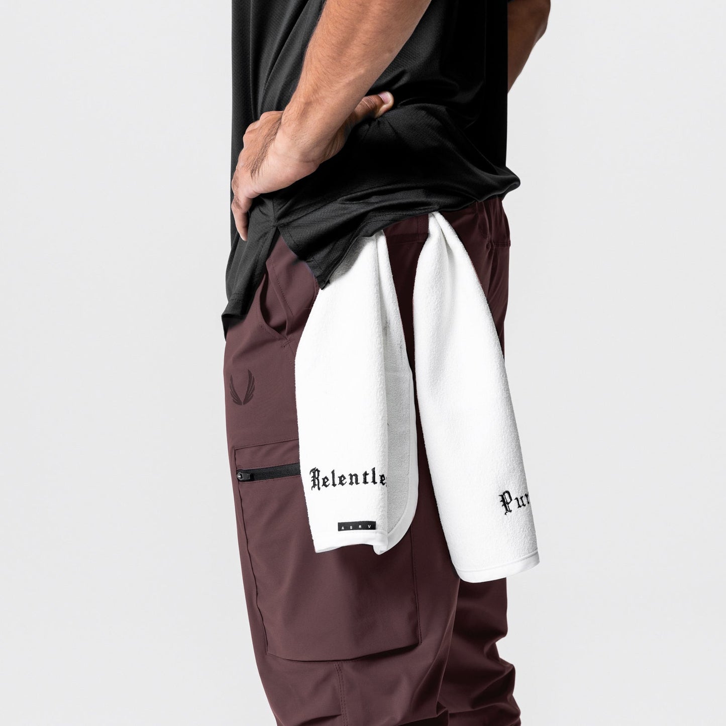 0698. Tetra-Lite® Inlay Pocket High Rib Jogger Plum | ASRV Online