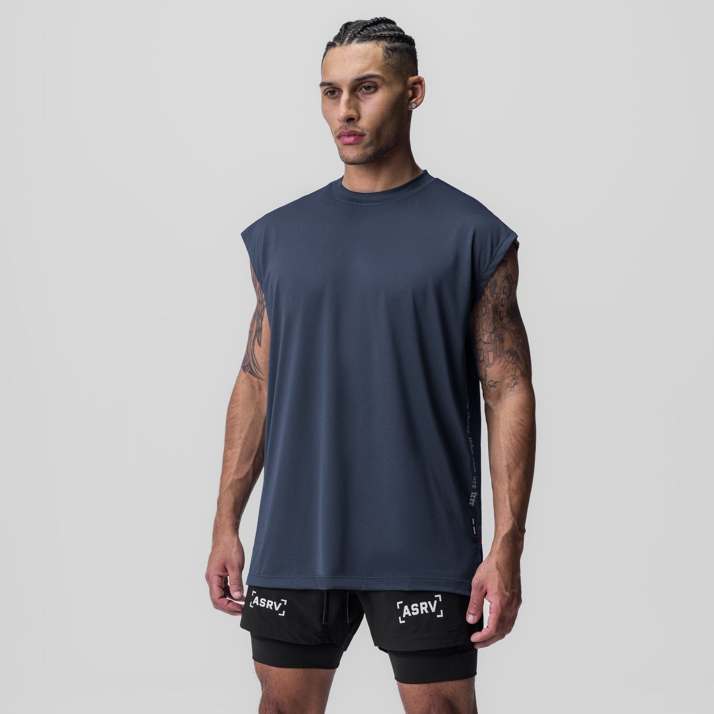 0829. Silver-Lite™ 2.0 Oversized Cutoff Navy "OTWR" | ASRV US